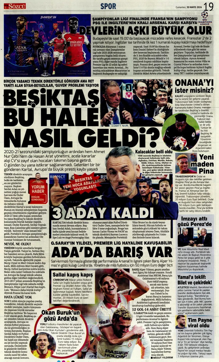 Tek düşüncem Milli Takım! Spor basını bugün ne yazdı? (30 Mayıs) - 8. fotoğraf