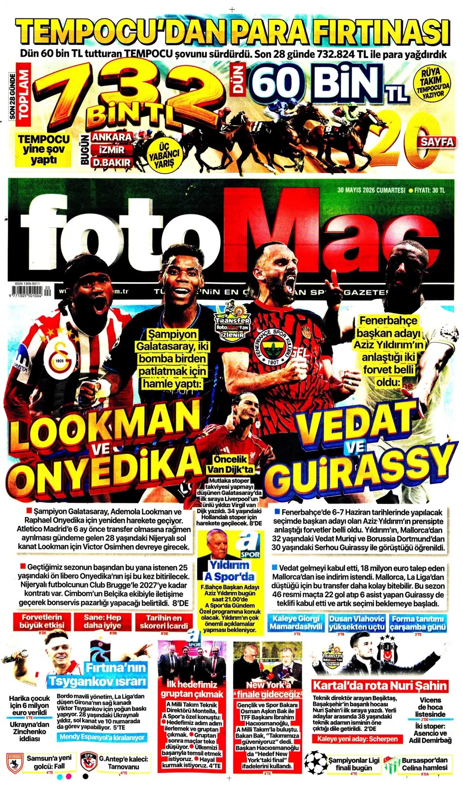 Tek düşüncem Milli Takım! Spor basını bugün ne yazdı? (30 Mayıs) - 12. fotoğraf