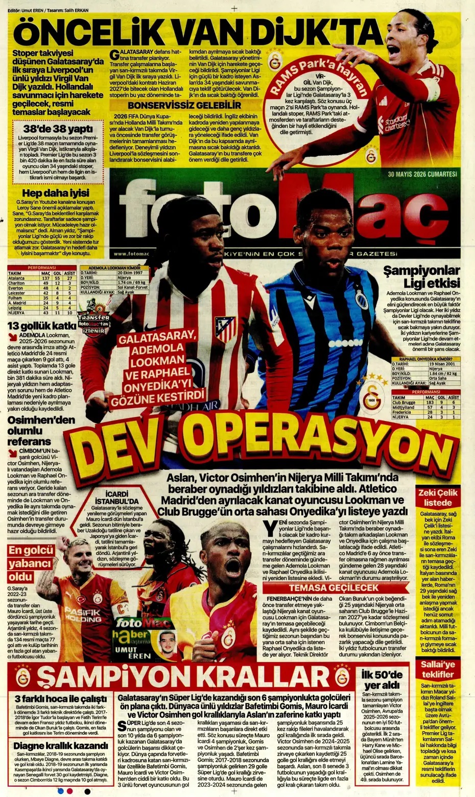Tek düşüncem Milli Takım! Spor basını bugün ne yazdı? (30 Mayıs) - 6. fotoğraf