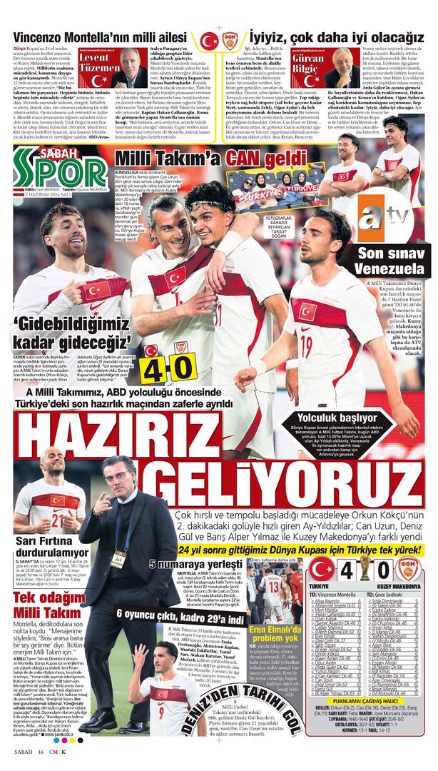 As-yedek yok hepsi yıldız | Spor manşetleri - 2. fotoğraf