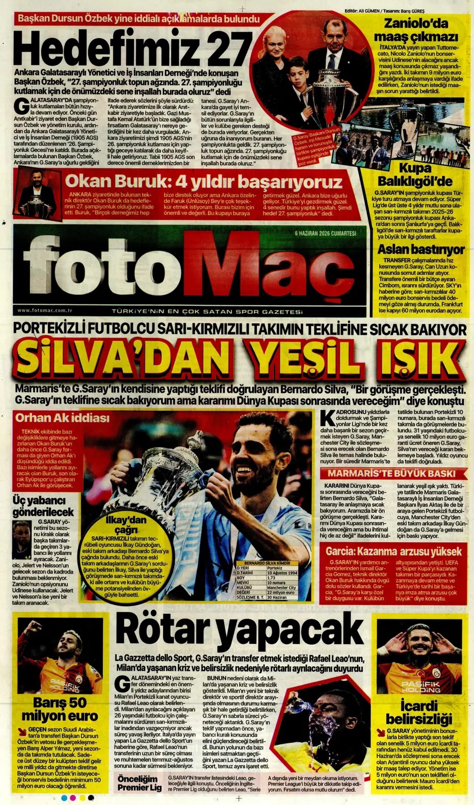 Kongre heyecanı başlıyor! Spor basını bugün ne yazdı? (6 Haziran) - 9. fotoğraf