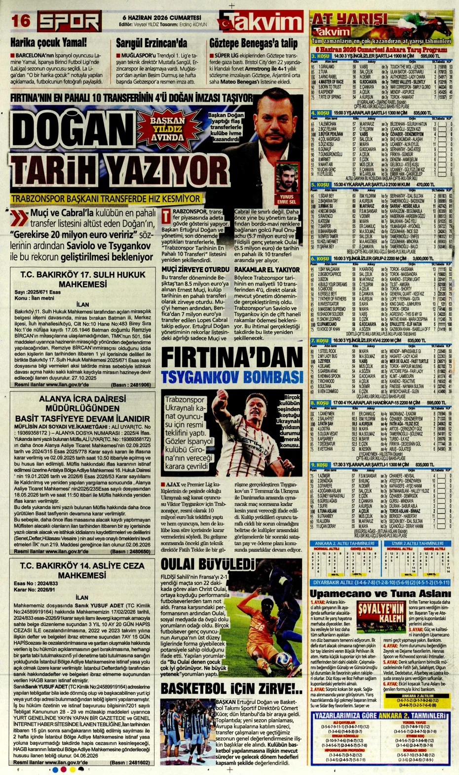 Kongre heyecanı başlıyor! Spor basını bugün ne yazdı? (6 Haziran) - 3. fotoğraf