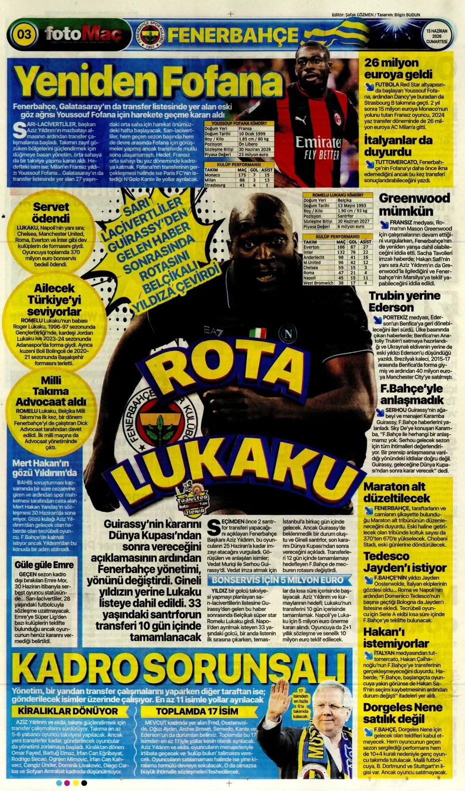 Milli Takım ilk sınavına çıkıyor: Sonu kupa olsun! Spor basını bugün ne yazdı? (13 Haziran) - 8. fotoğraf