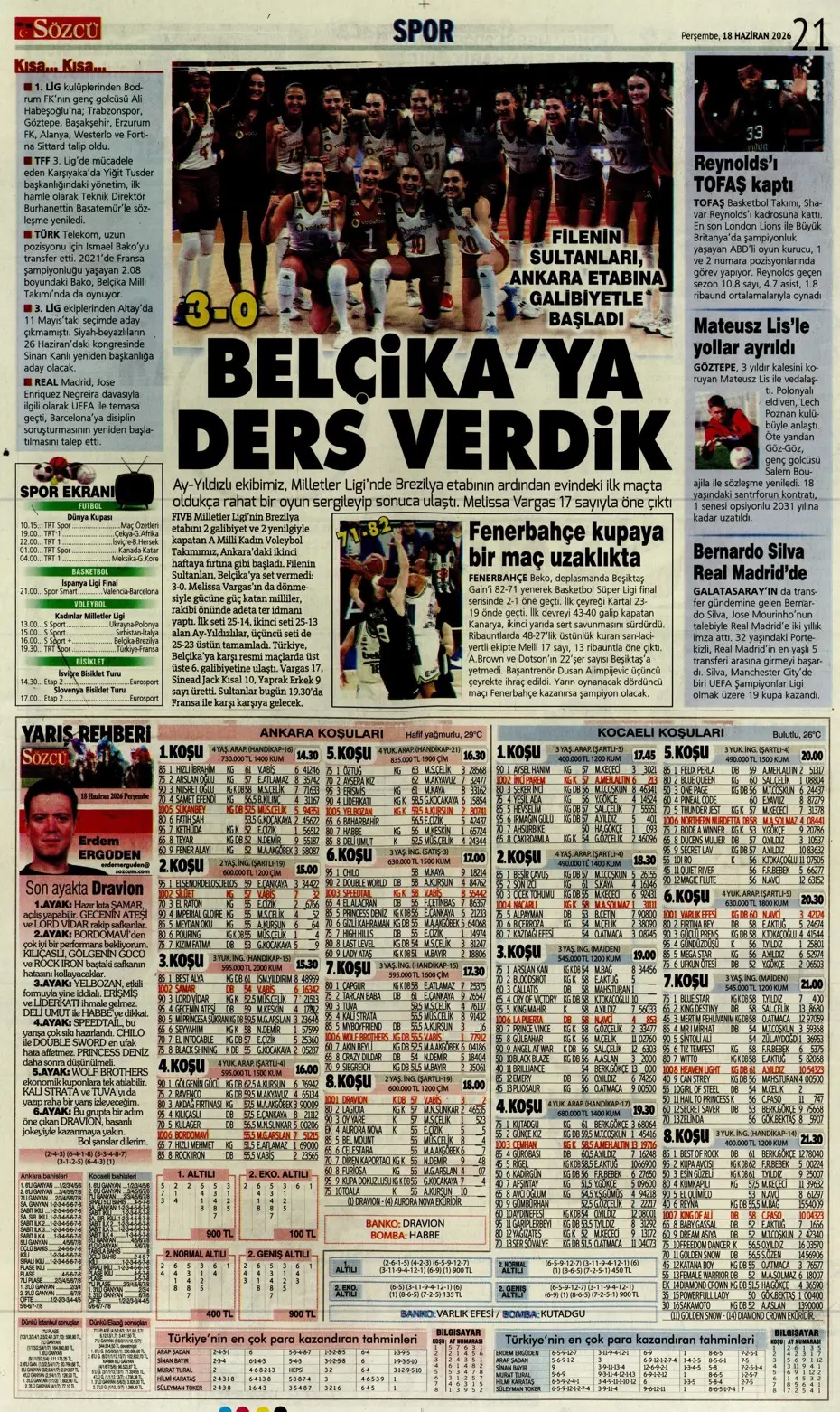 Duvara karşı Kenan ve Barış! Spor basını bugün ne yazdı? (18 Haziran) - 3. fotoğraf