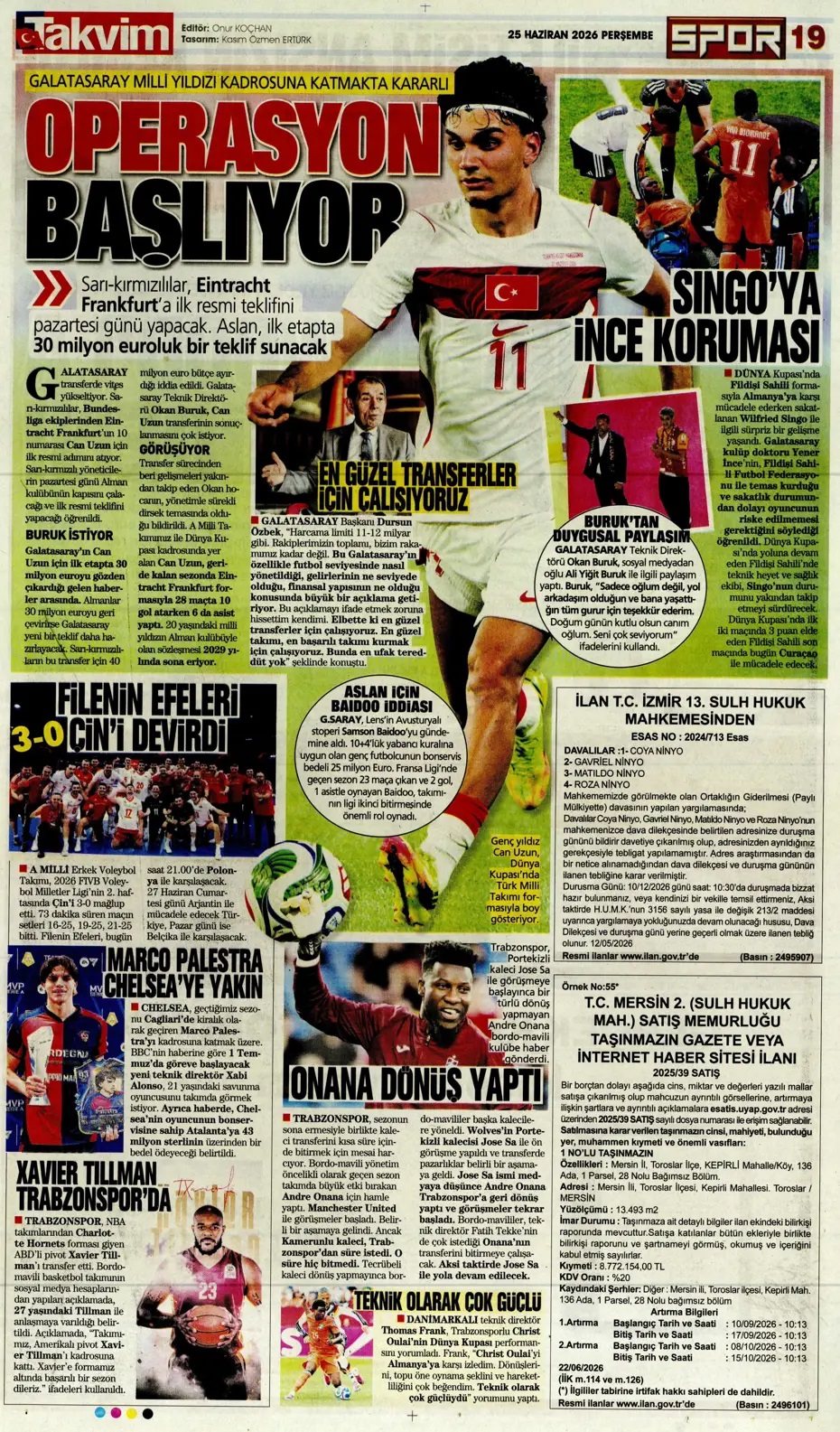En güzel takımı kuracağız! Spor basını bugün ne yazdı? (25 Haziran) - 10. fotoğraf