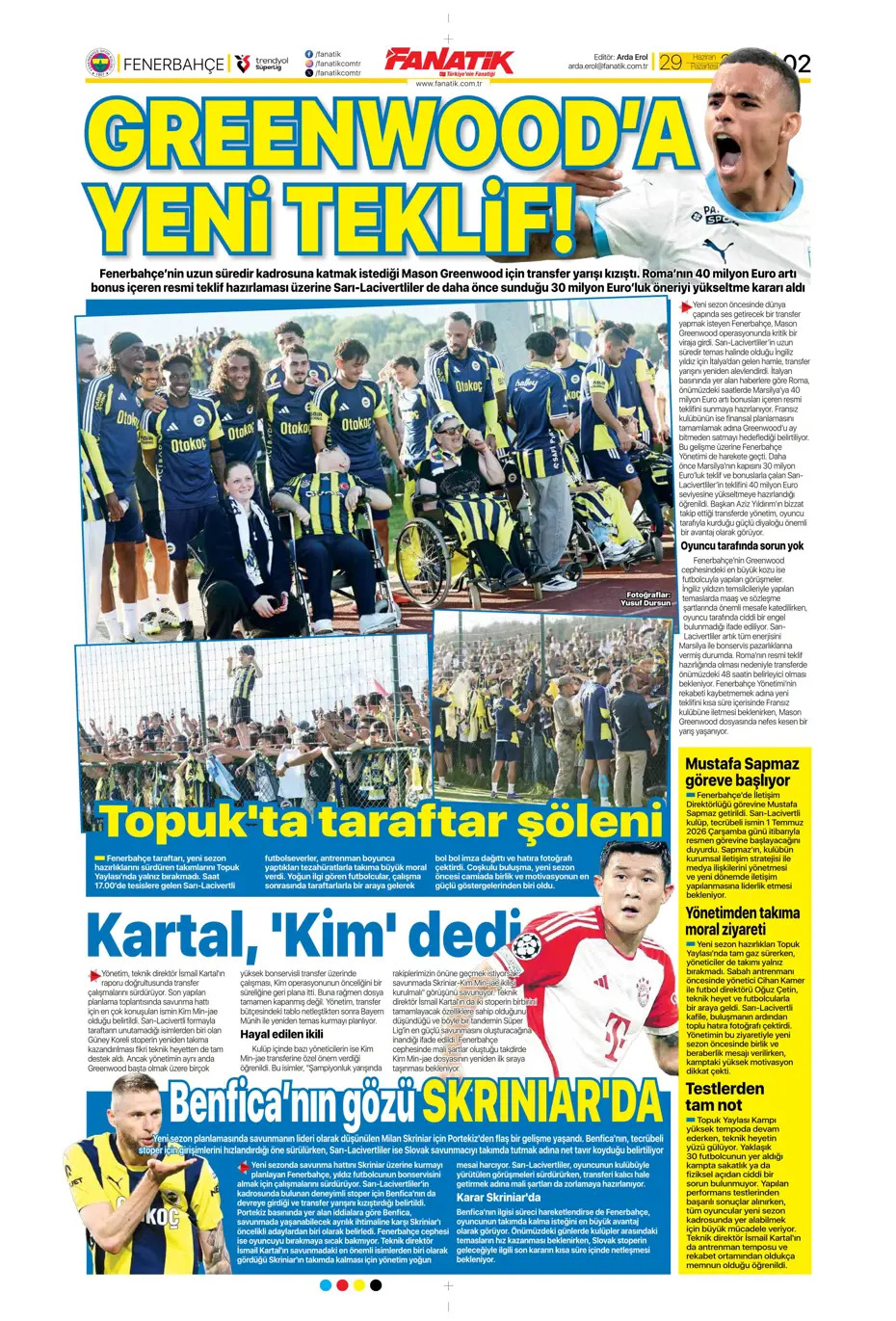 Bizim Çocuklar servet tepti | Spor manşetleri - 19. fotoğraf