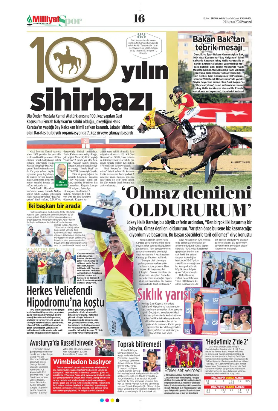 Bizim Çocuklar servet tepti | Spor manşetleri - 3. fotoğraf