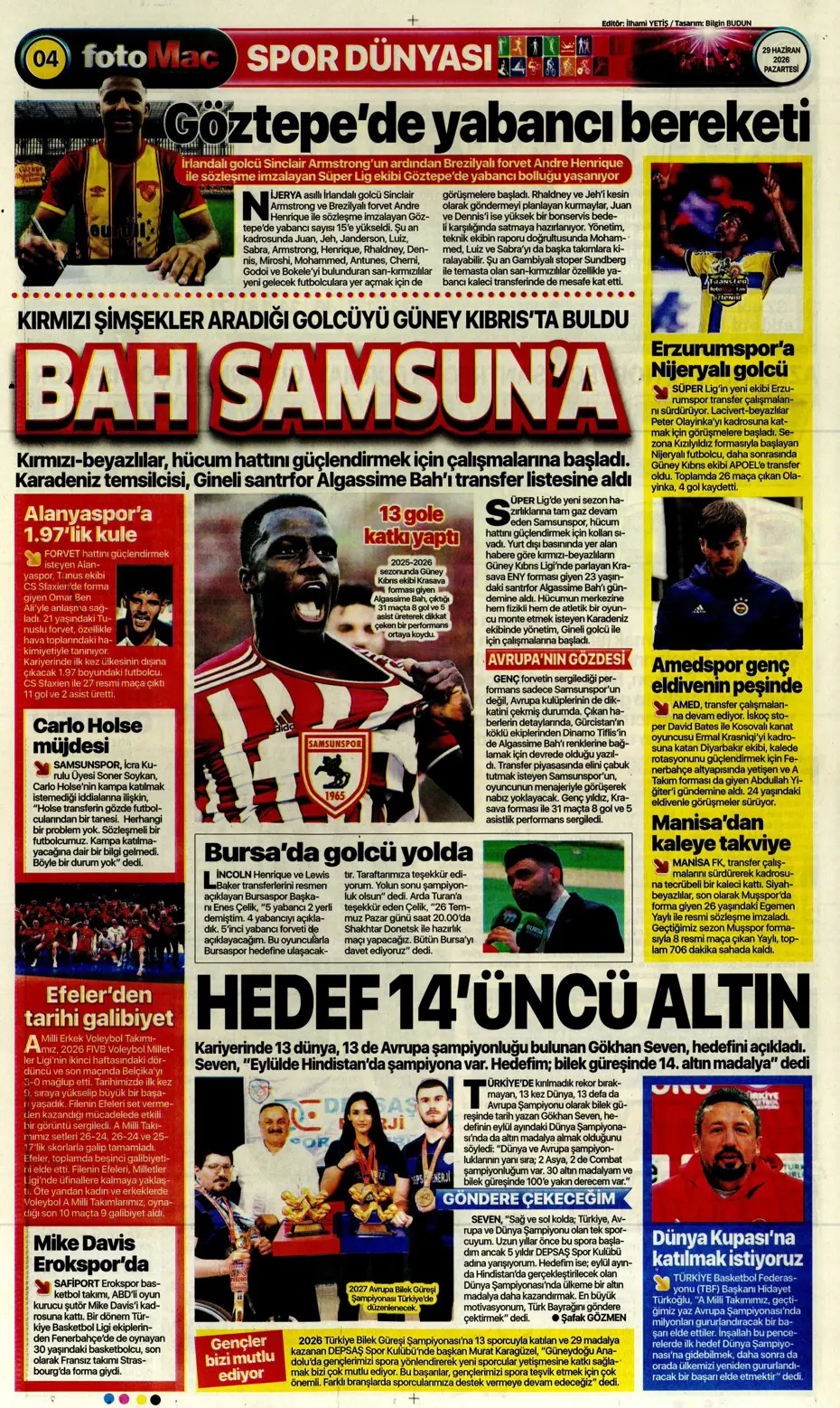 Bizim Çocuklar servet tepti | Spor manşetleri - 32. fotoğraf