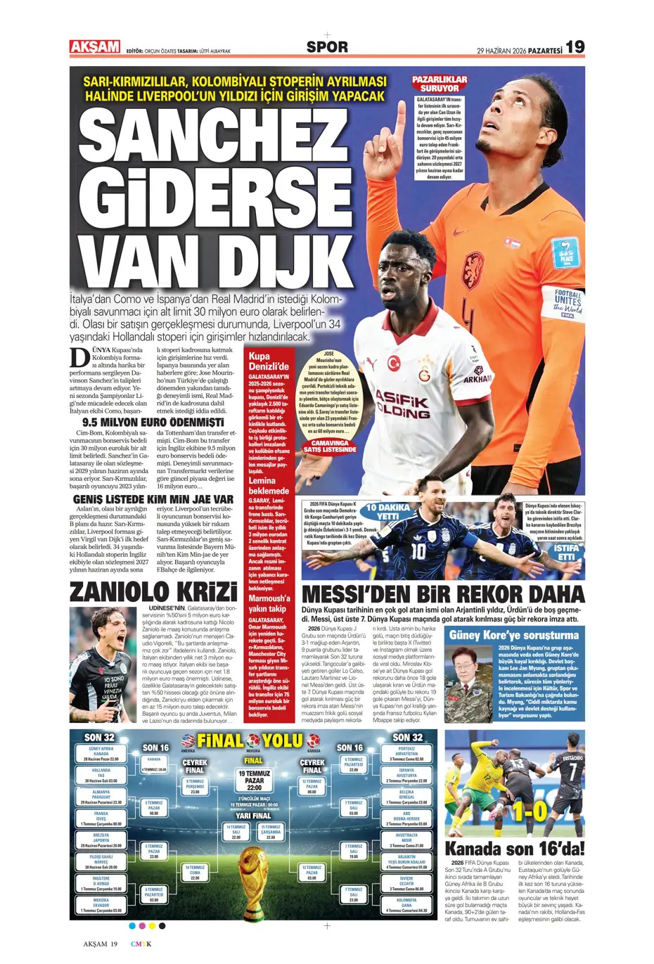 Bizim Çocuklar servet tepti | Spor manşetleri - 2. fotoğraf
