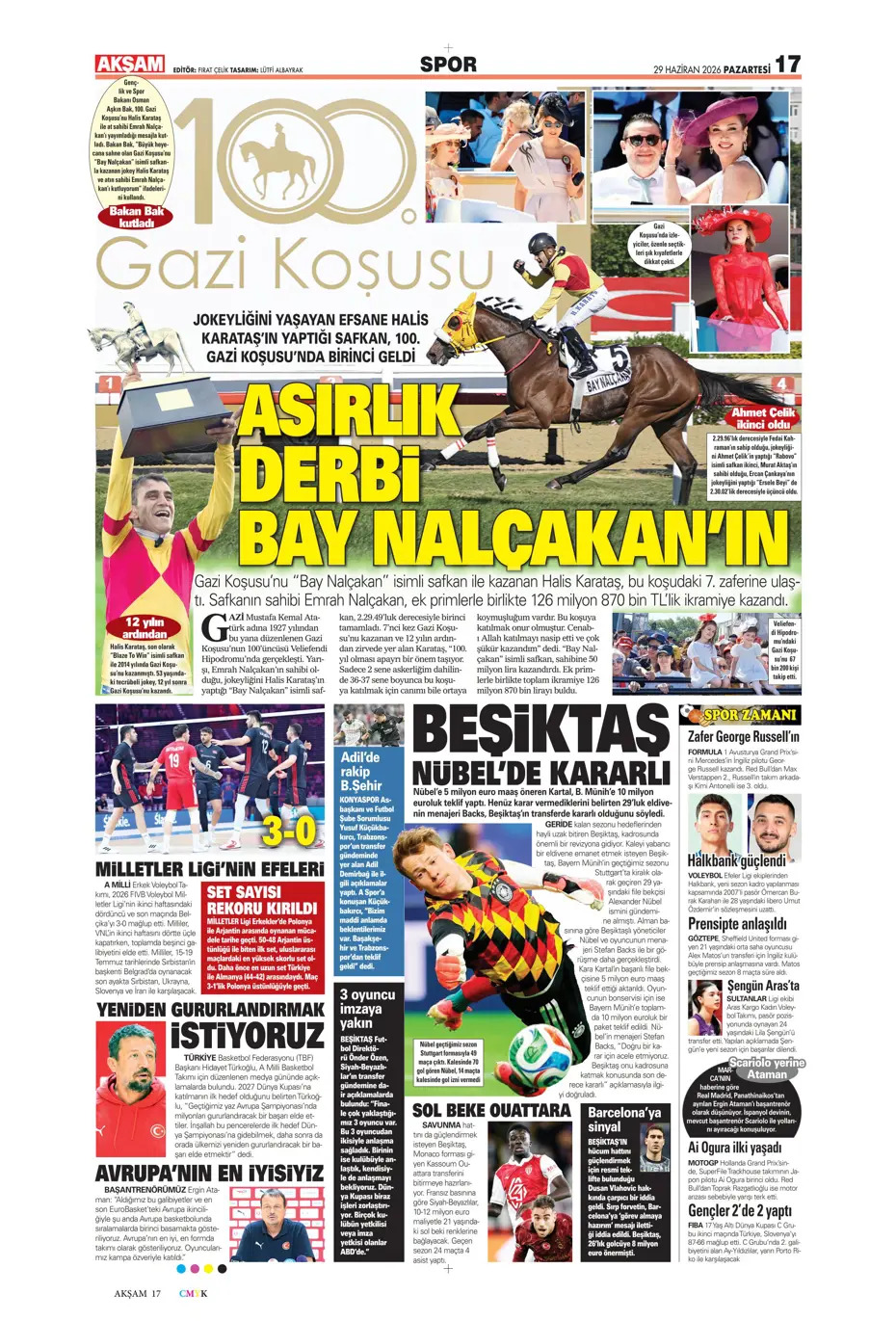Bizim Çocuklar servet tepti | Spor manşetleri - 6. fotoğraf