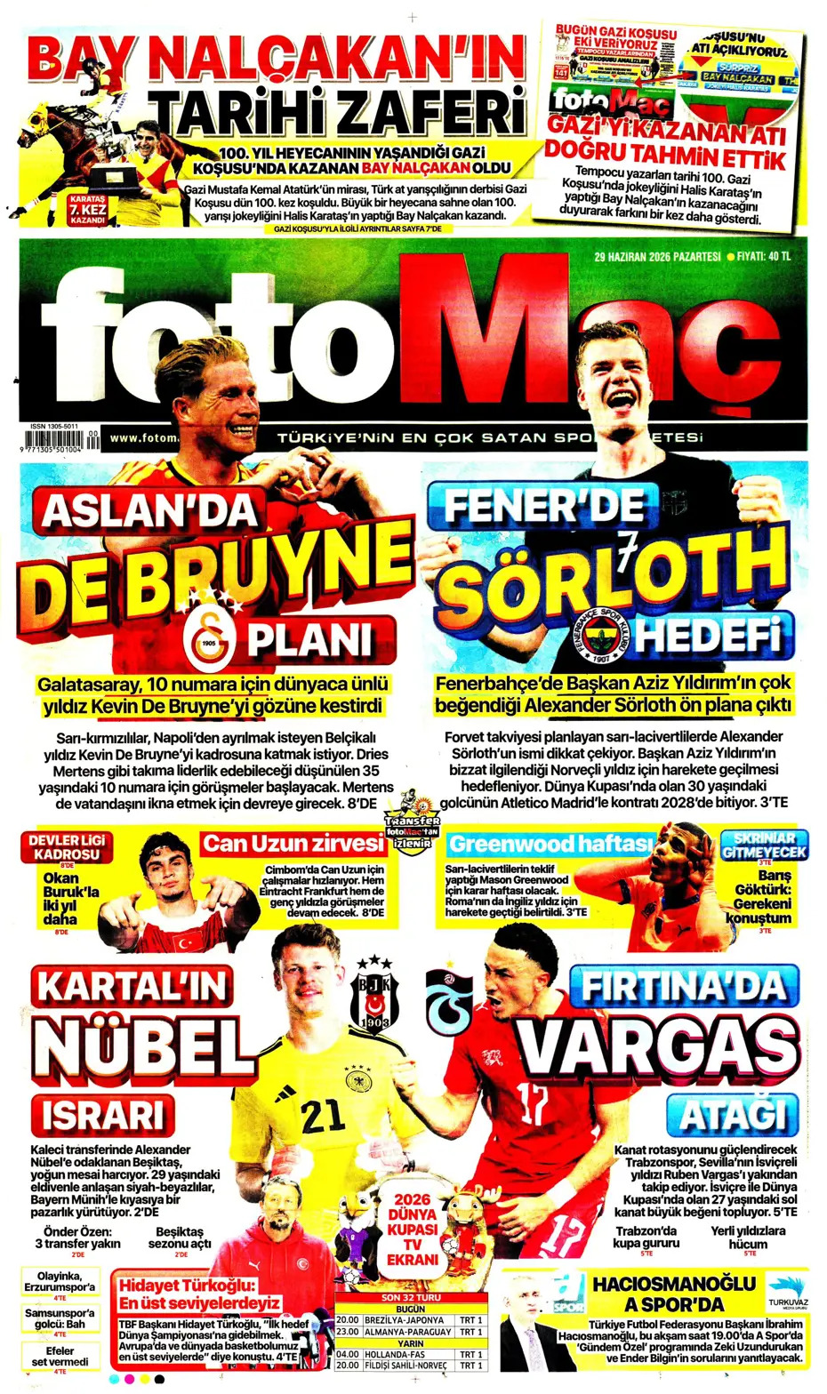 Bizim Çocuklar servet tepti | Spor manşetleri - 29. fotoğraf