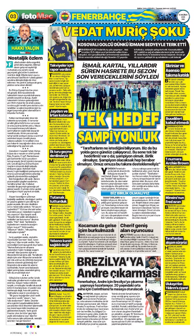 Hiçbir şey eskisi gibi olmayacak | Spor manşetleri - 18. fotoğraf
