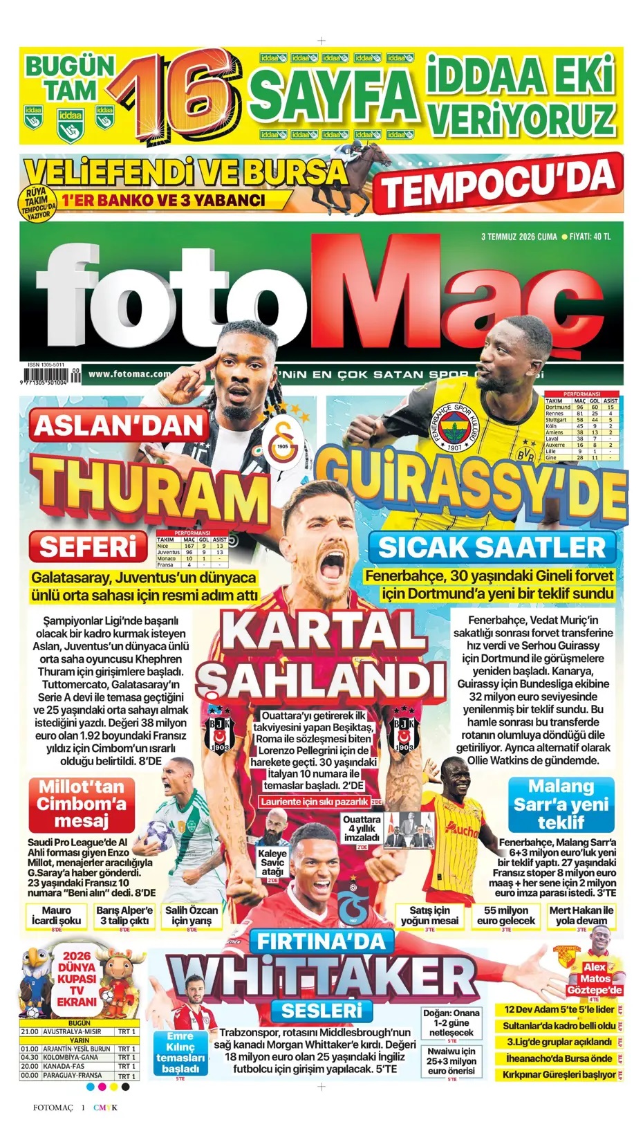 9 numaralı yeni lider Osimhen! Spor basını bugün ne yazdı? (3 Temmuz) - 12. fotoğraf