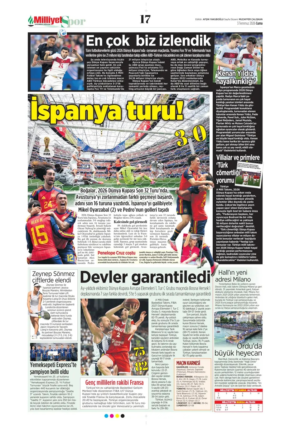 9 numaralı yeni lider Osimhen! Spor basını bugün ne yazdı? (3 Temmuz) - 5. fotoğraf