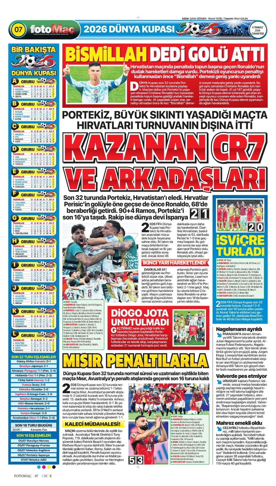 Kupakolik AKE Fener'de! Spor basını bugün ne yazdı? (4 Temmuz) - 8. fotoğraf