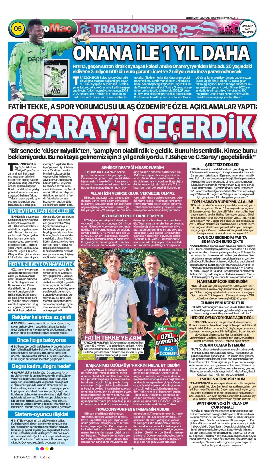 Kupakolik AKE Fener'de! Spor basını bugün ne yazdı? (4 Temmuz) - 6. fotoğraf