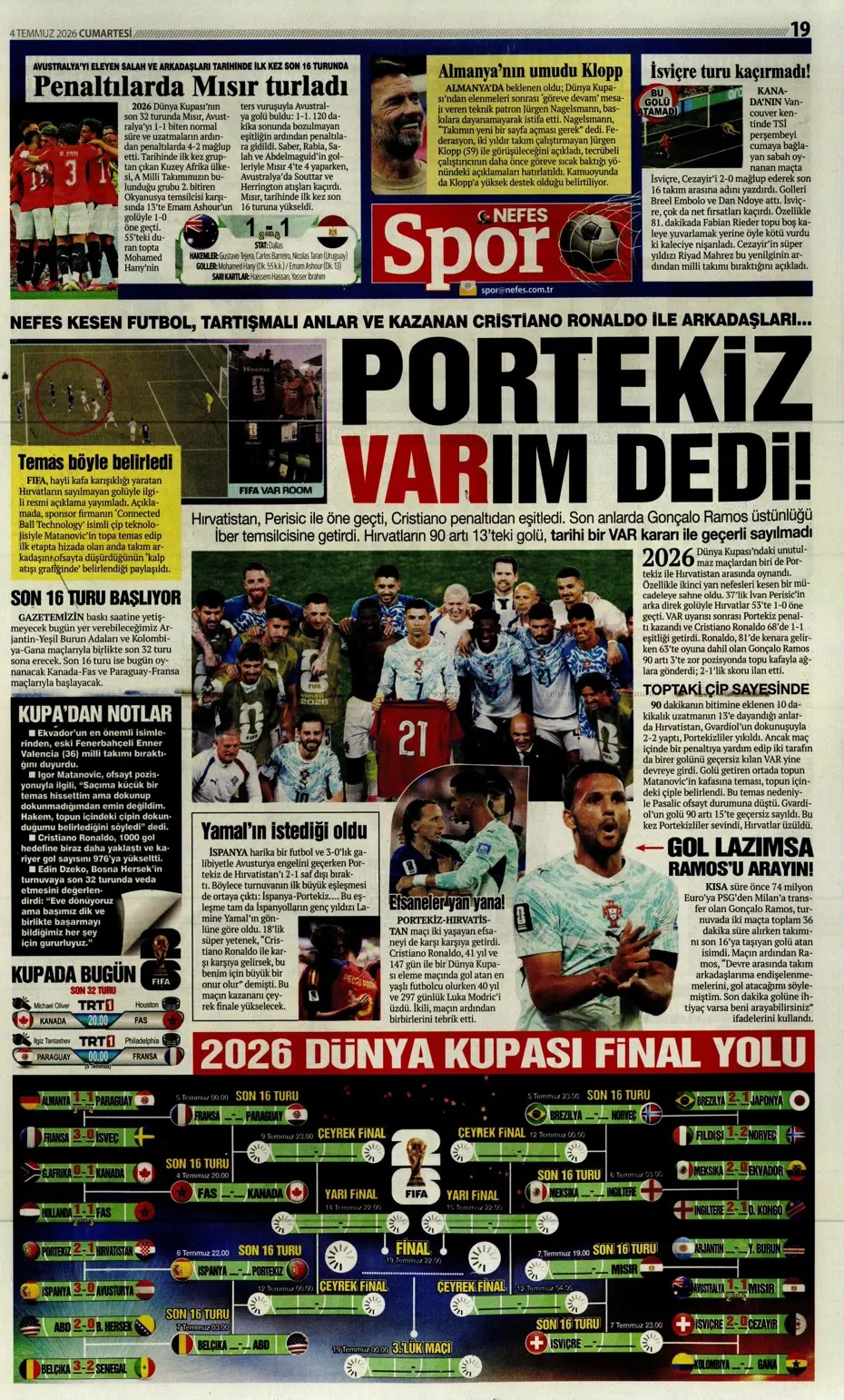 Kupakolik AKE Fener'de! Spor basını bugün ne yazdı? (4 Temmuz) - 3. fotoğraf