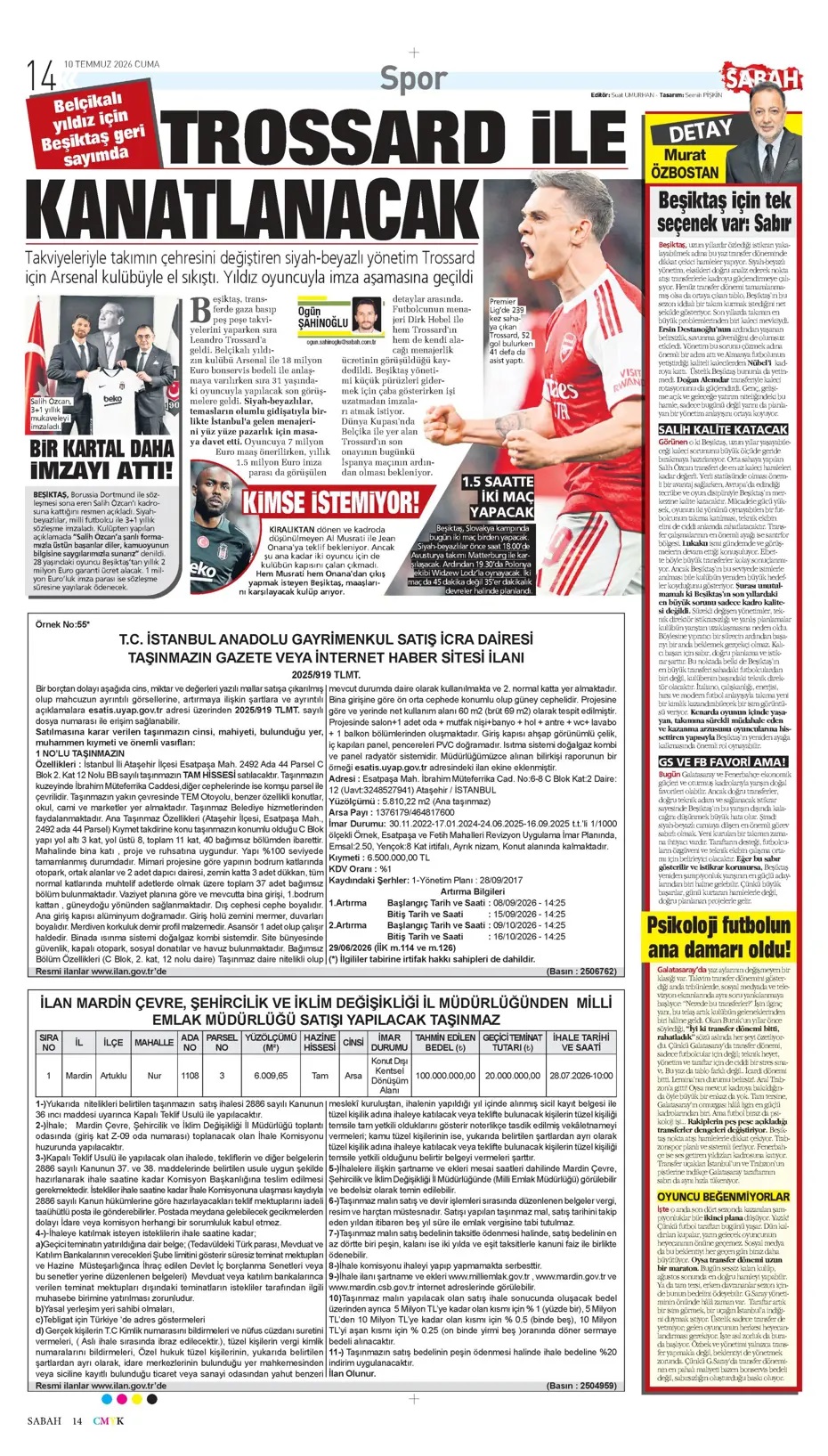 Adı gibi Süper olsun! Spor basını bugün ne yazdı? (10 Temmuz) - 5. fotoğraf