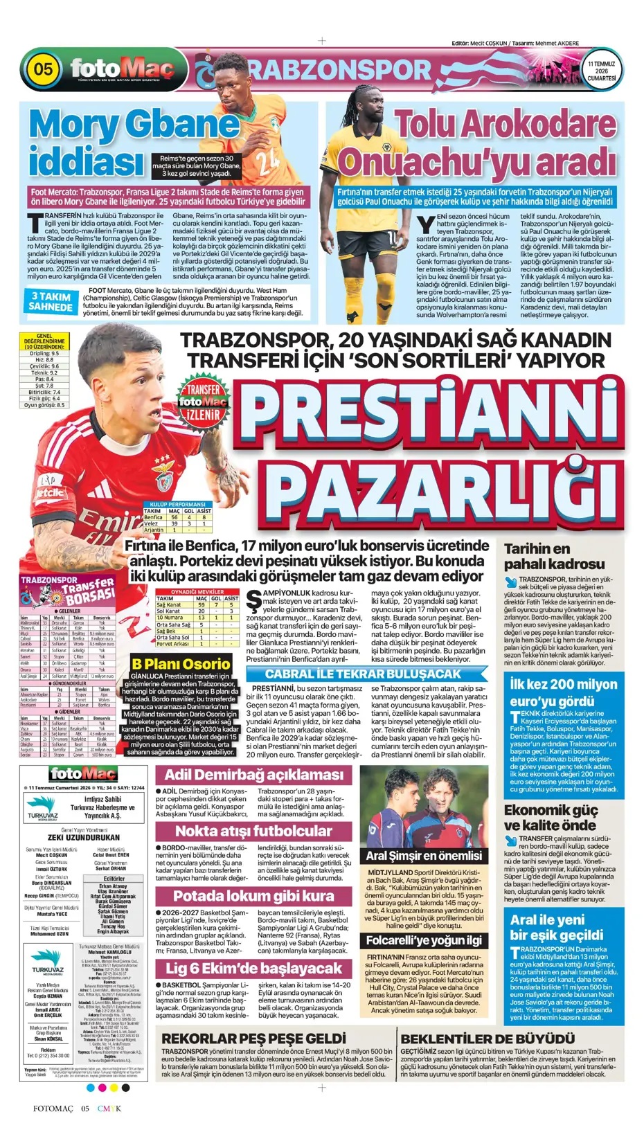Greenwood Fenerli! Spor basını bugün ne yazdı? (11 Temmuz) - 9. fotoğraf
