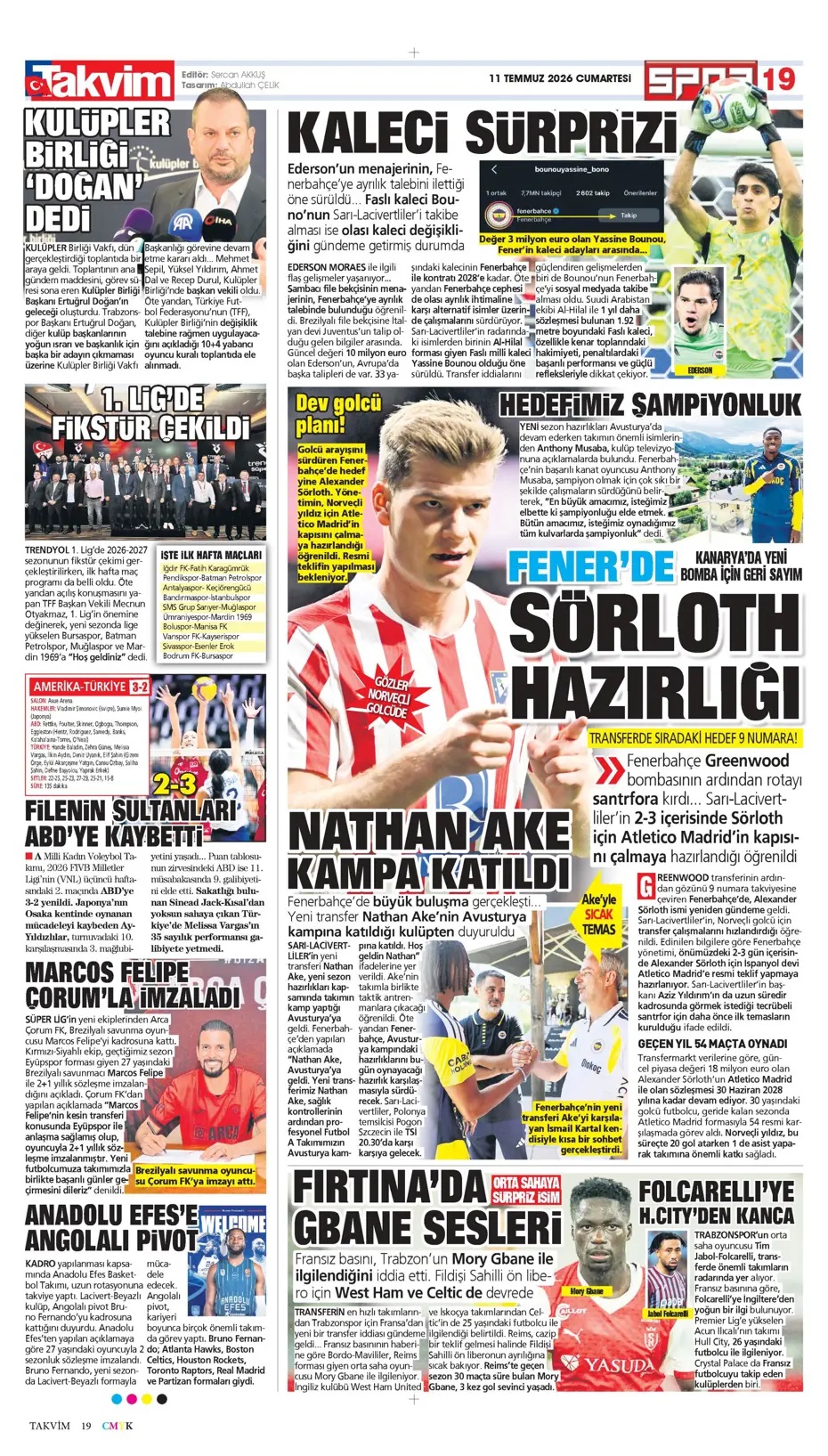 Greenwood Fenerli! Spor basını bugün ne yazdı? (11 Temmuz) - 10. fotoğraf