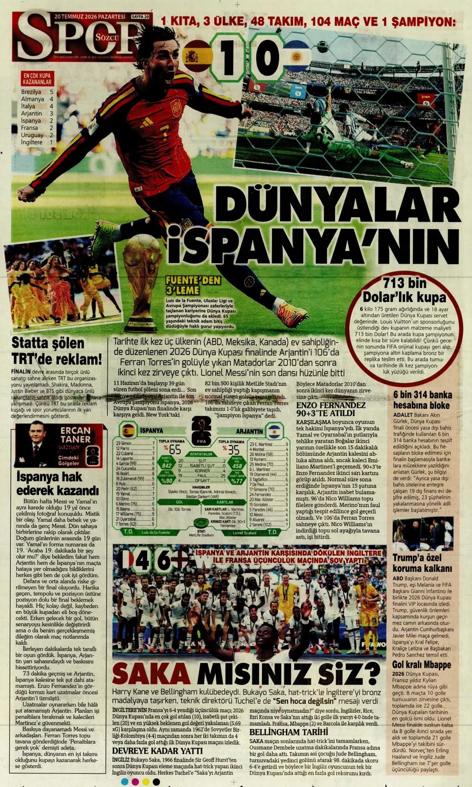 Salah'ta menajer krizi! Spor basını bugün ne yazdı? (20 Temmuz) - 2. fotoğraf