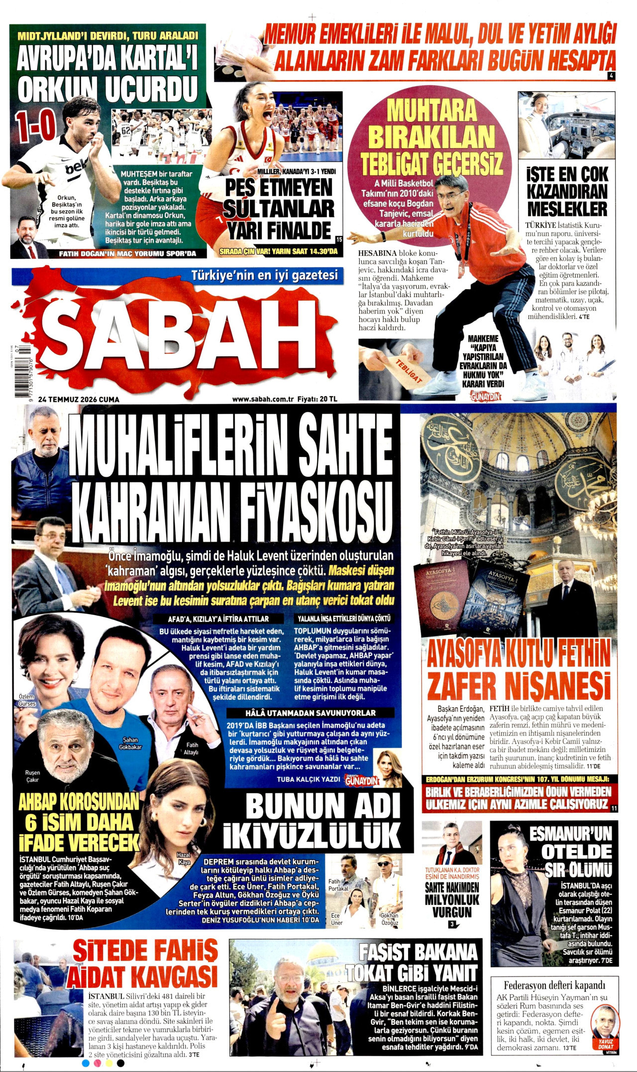 Gazeteler bugün ne yazdı? (24 Temmuz) - 2. fotoğraf