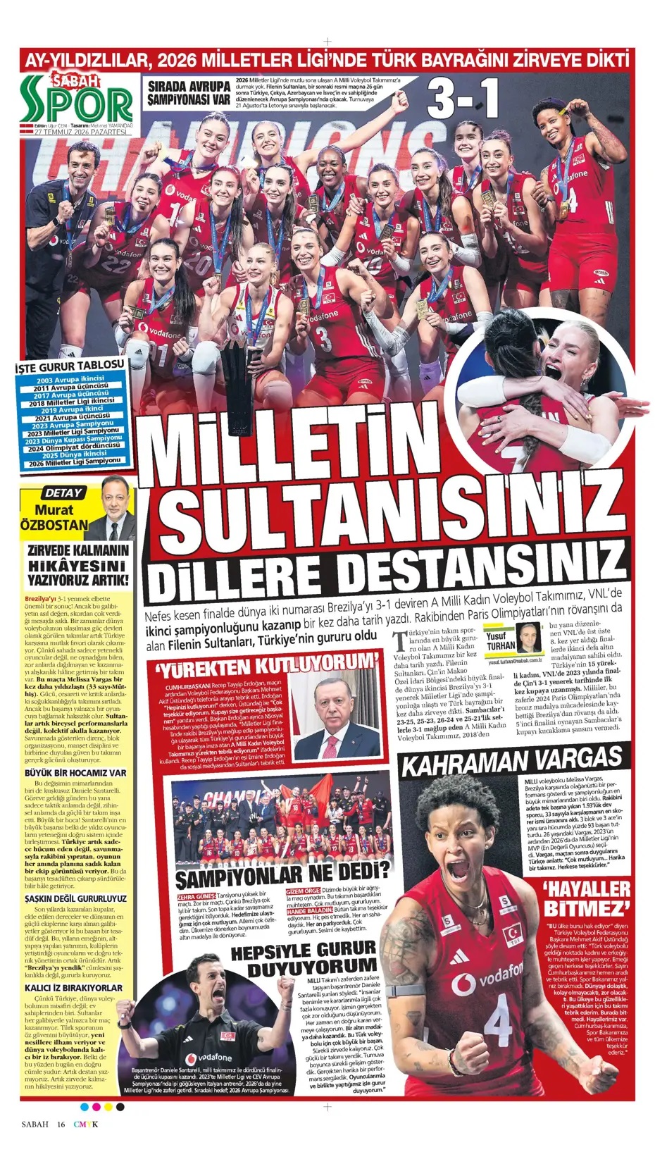 Okan Buruk: Hedef en iyiyi yapmak! Spor basını bugün ne yazdı? (27 Temmuz) - 5. fotoğraf