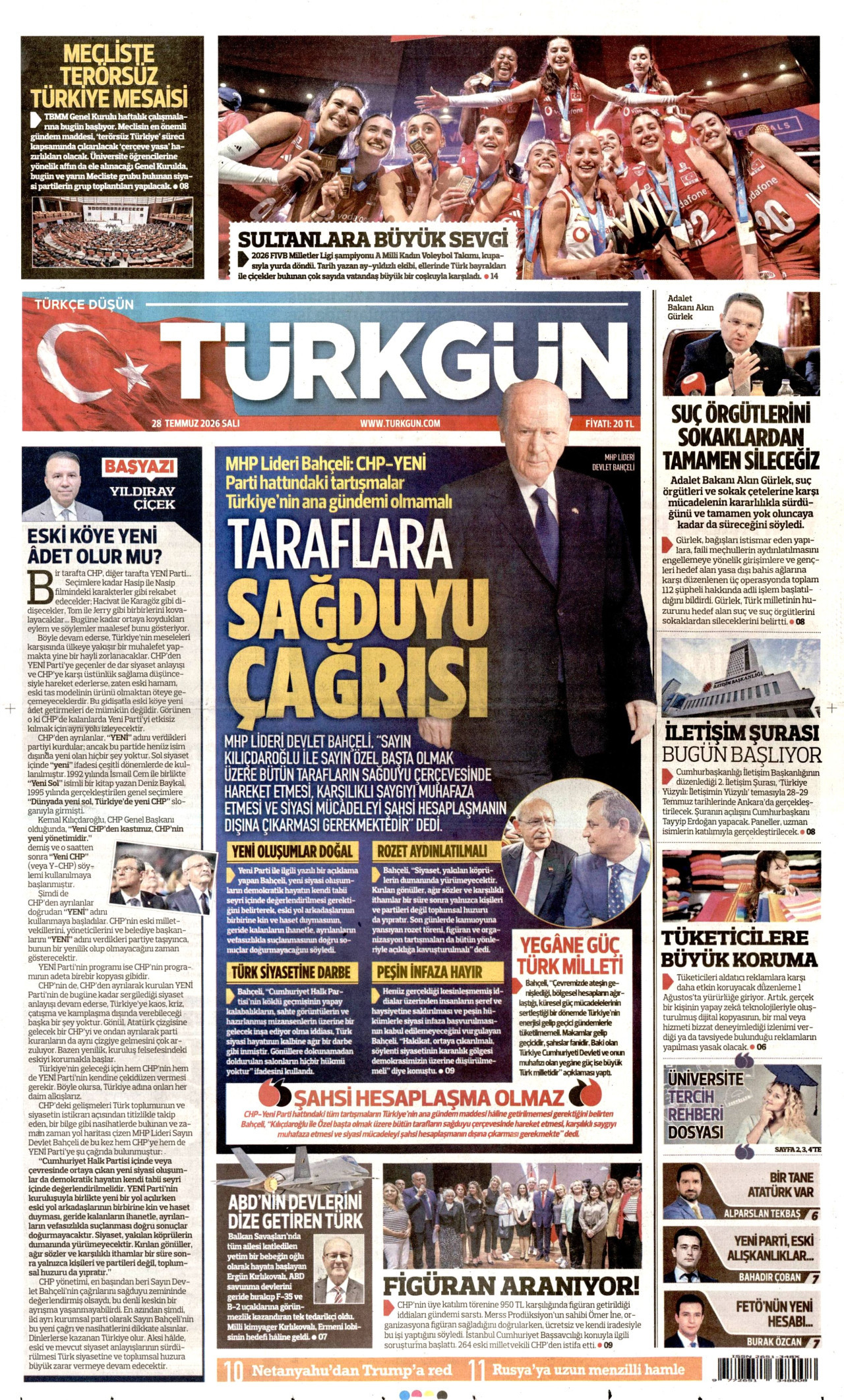 Gazeteler bugün ne yazdı? (28 Temmuz) - 11. fotoğraf