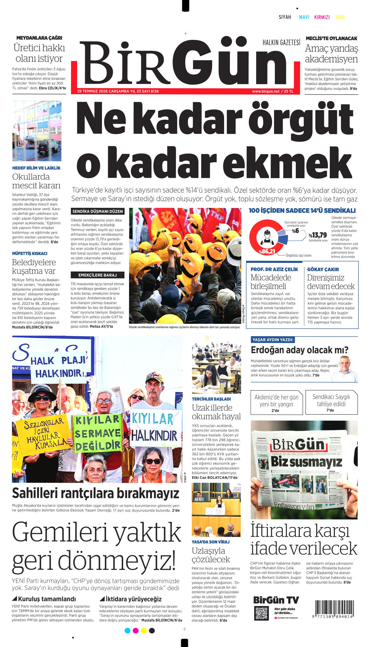 Gazeteler bugün ne yazdı? (29 Temmuz) - 2. fotoğraf