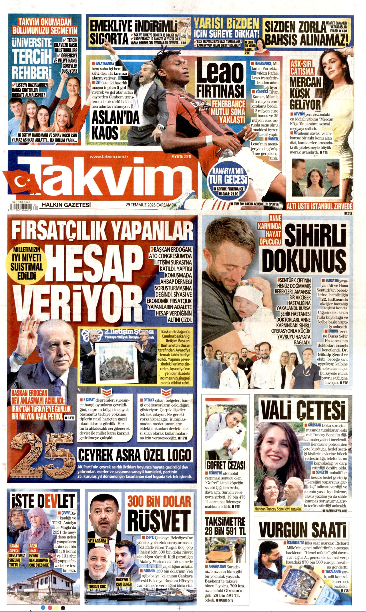 Gazeteler bugün ne yazdı? (29 Temmuz) - 9. fotoğraf