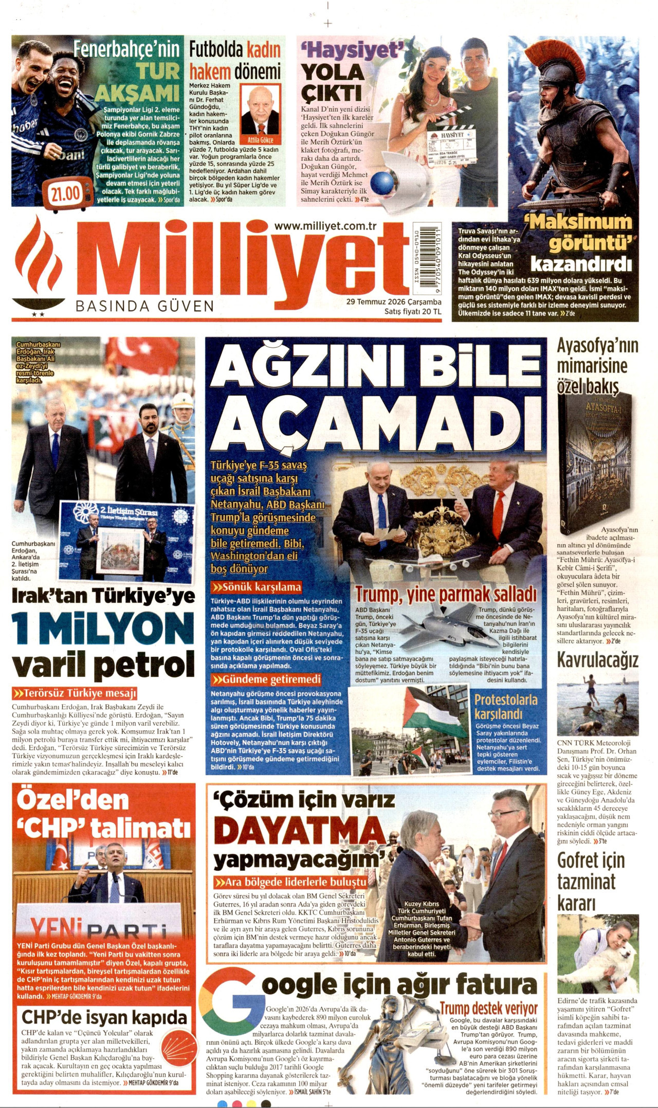 Gazeteler bugün ne yazdı? (29 Temmuz) - 8. fotoğraf