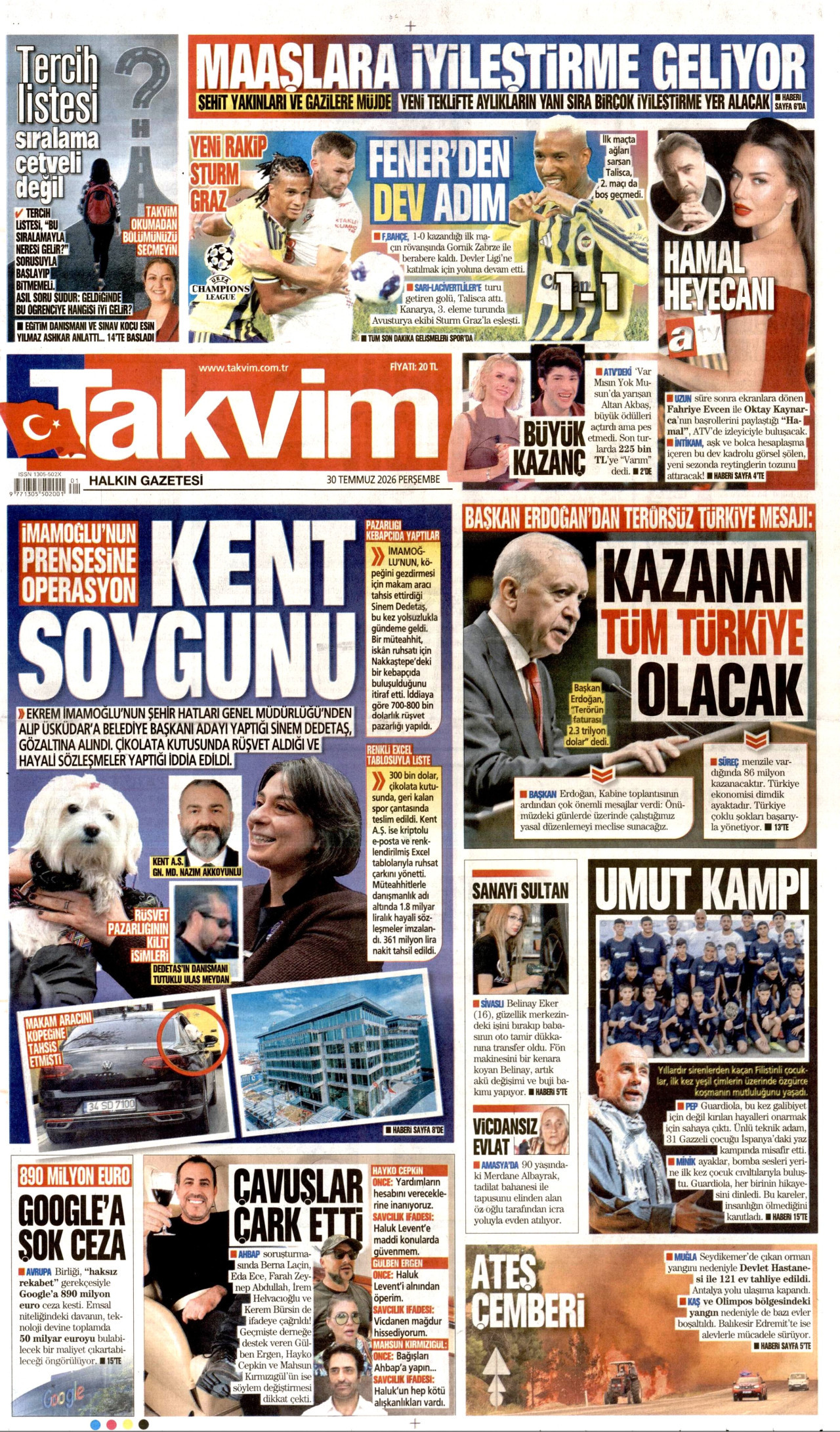 Gazeteler bugün ne yazdı? (30 Temmuz) - 7. fotoğraf