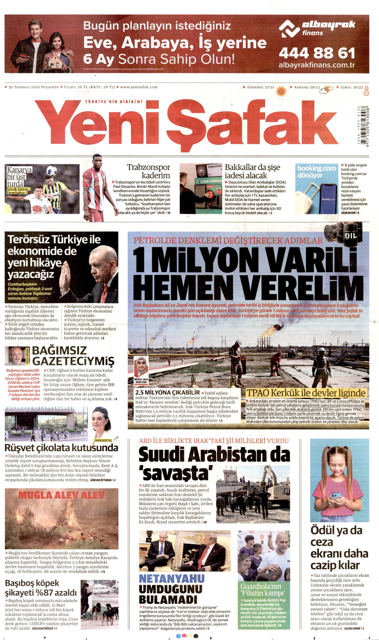 Gazeteler bugün ne yazdı? (30 Temmuz) - 4. fotoğraf