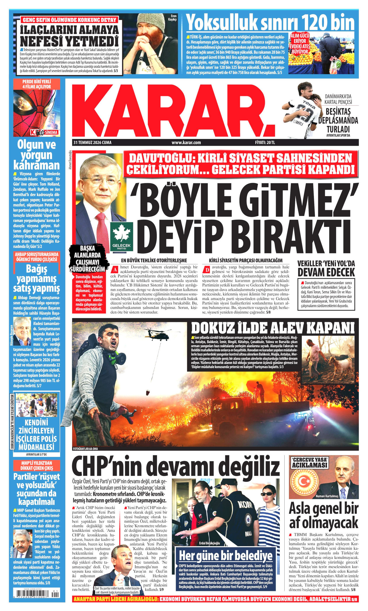 Gazeteler bugün ne yazdı? (31 Temmuz) - 7. fotoğraf