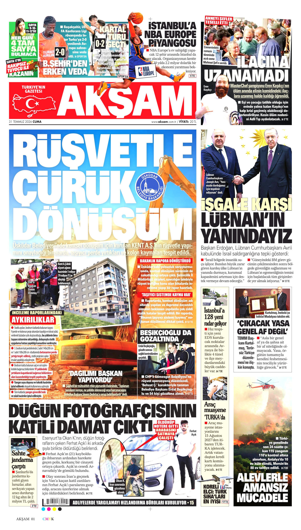 Gazeteler bugün ne yazdı? (31 Temmuz) - 5. fotoğraf