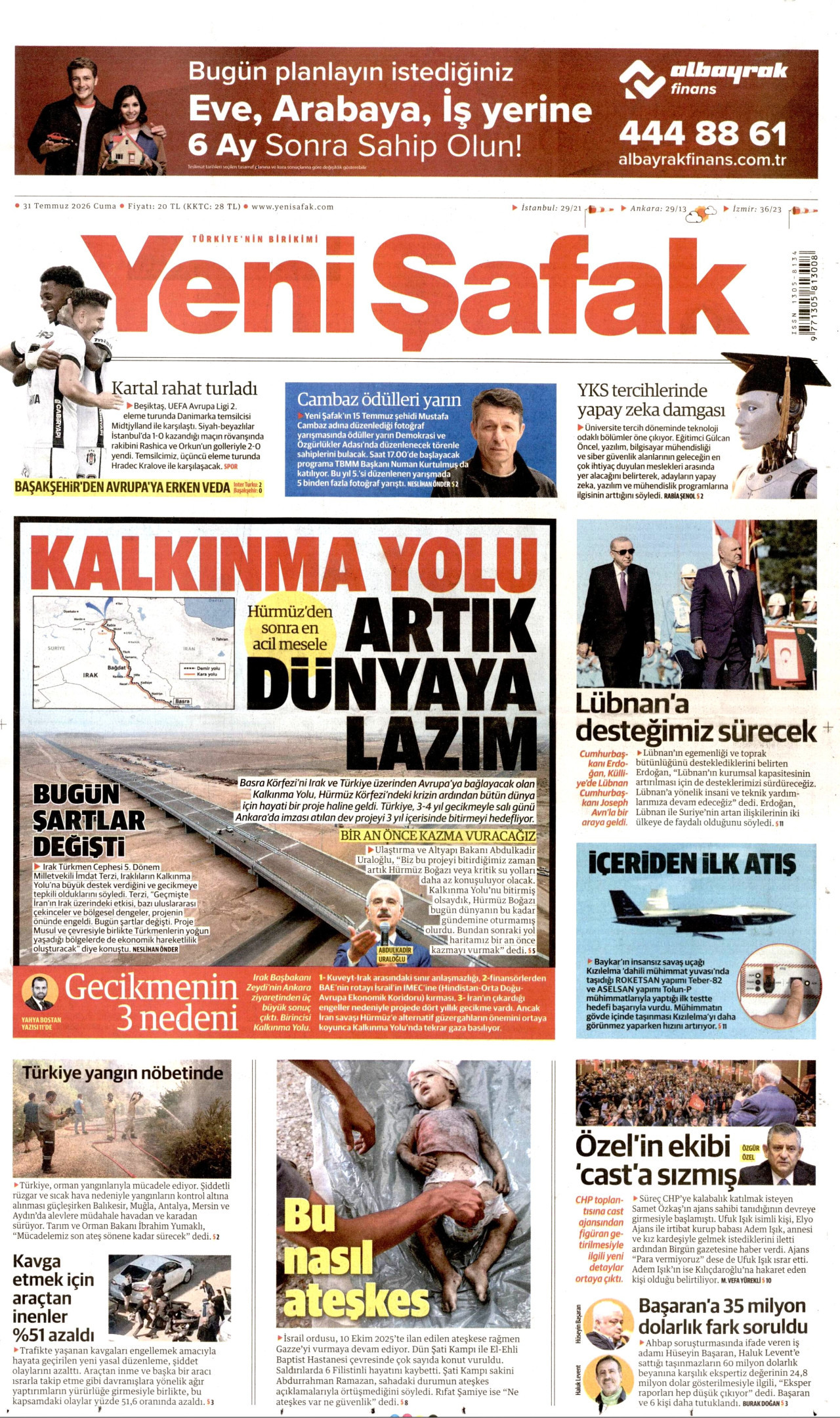 Gazeteler bugün ne yazdı? (31 Temmuz) - 8. fotoğraf
