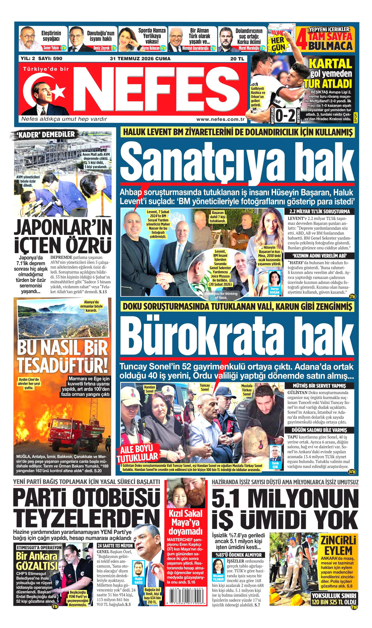 Gazeteler bugün ne yazdı? (31 Temmuz) - 2. fotoğraf