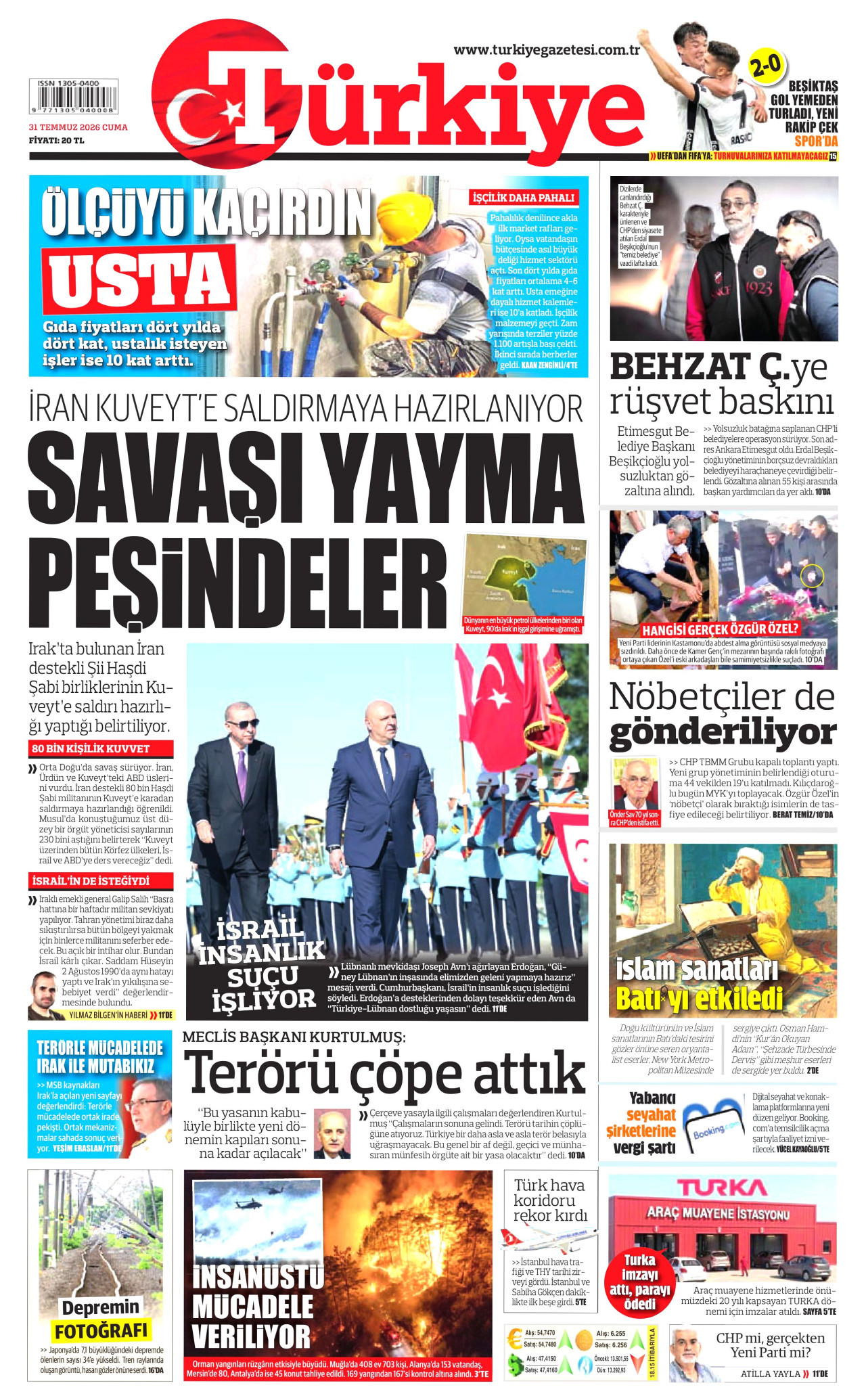 Gazeteler bugün ne yazdı? (31 Temmuz) - 9. fotoğraf