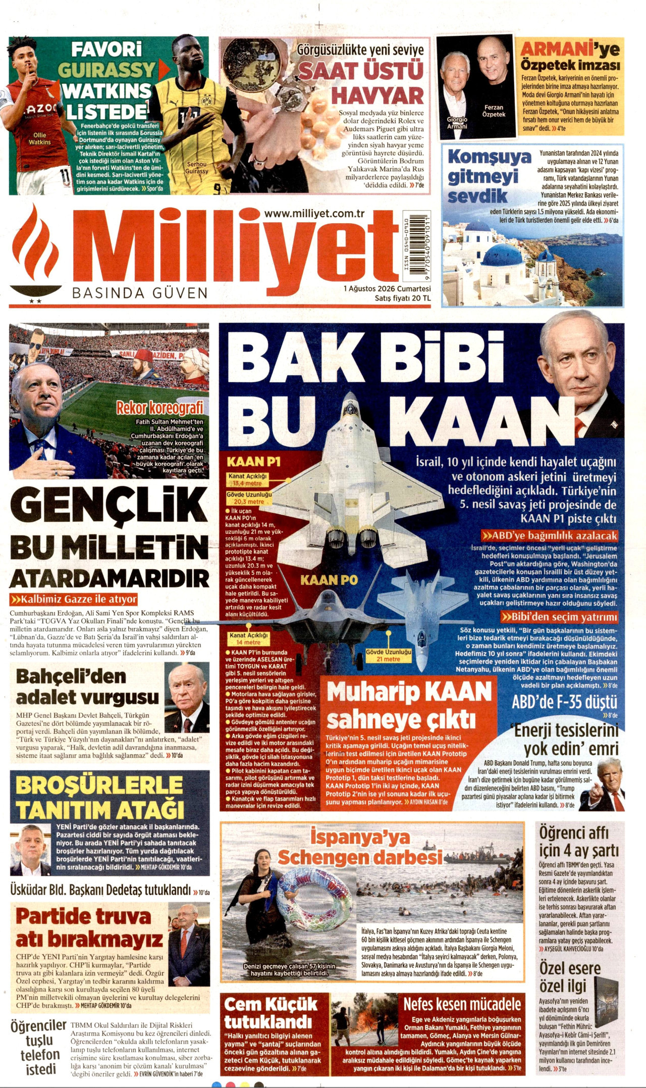 Gazeteler bugün ne yazdı? (1 Ağustos) - 6. fotoğraf