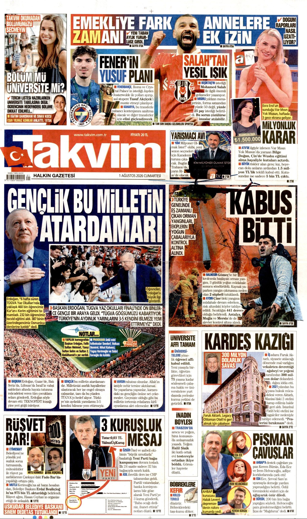 Gazeteler bugün ne yazdı? (1 Ağustos) - 11. fotoğraf