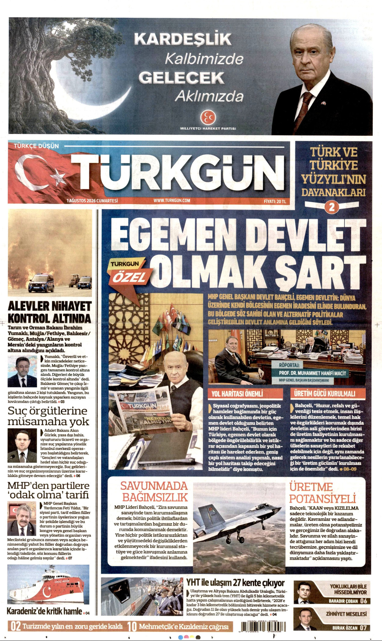 Gazeteler bugün ne yazdı? (1 Ağustos) - 10. fotoğraf