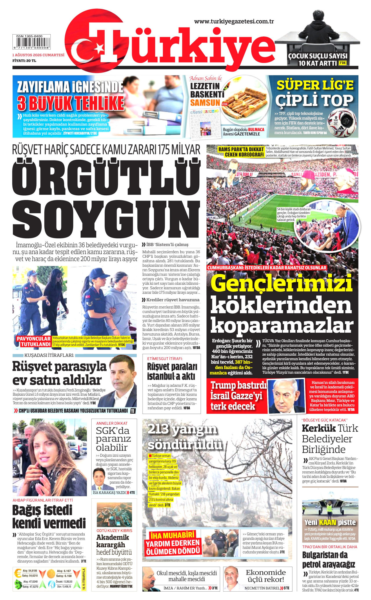 Gazeteler bugün ne yazdı? (1 Ağustos) - 3. fotoğraf