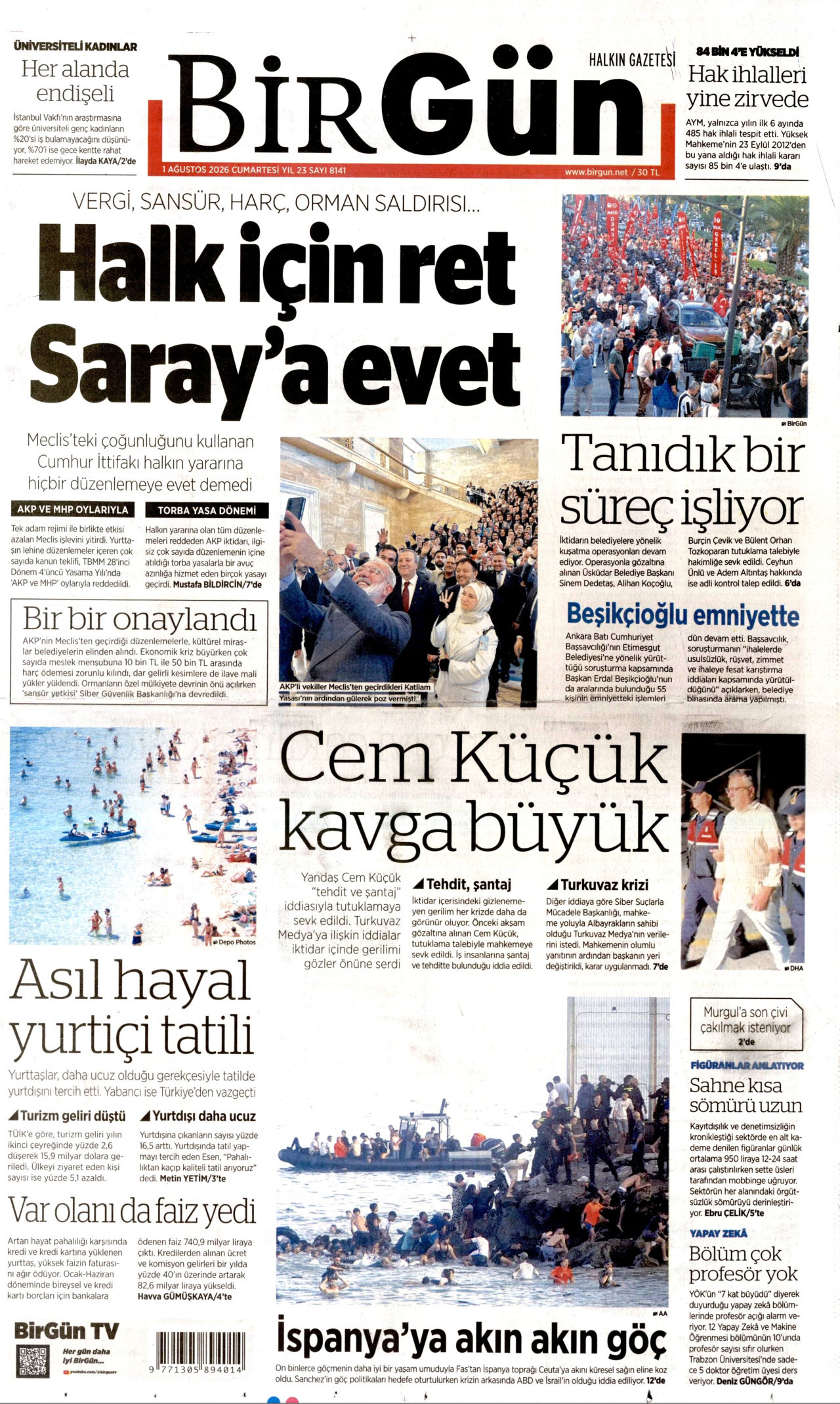 Gazeteler bugün ne yazdı? (1 Ağustos) - 2. fotoğraf