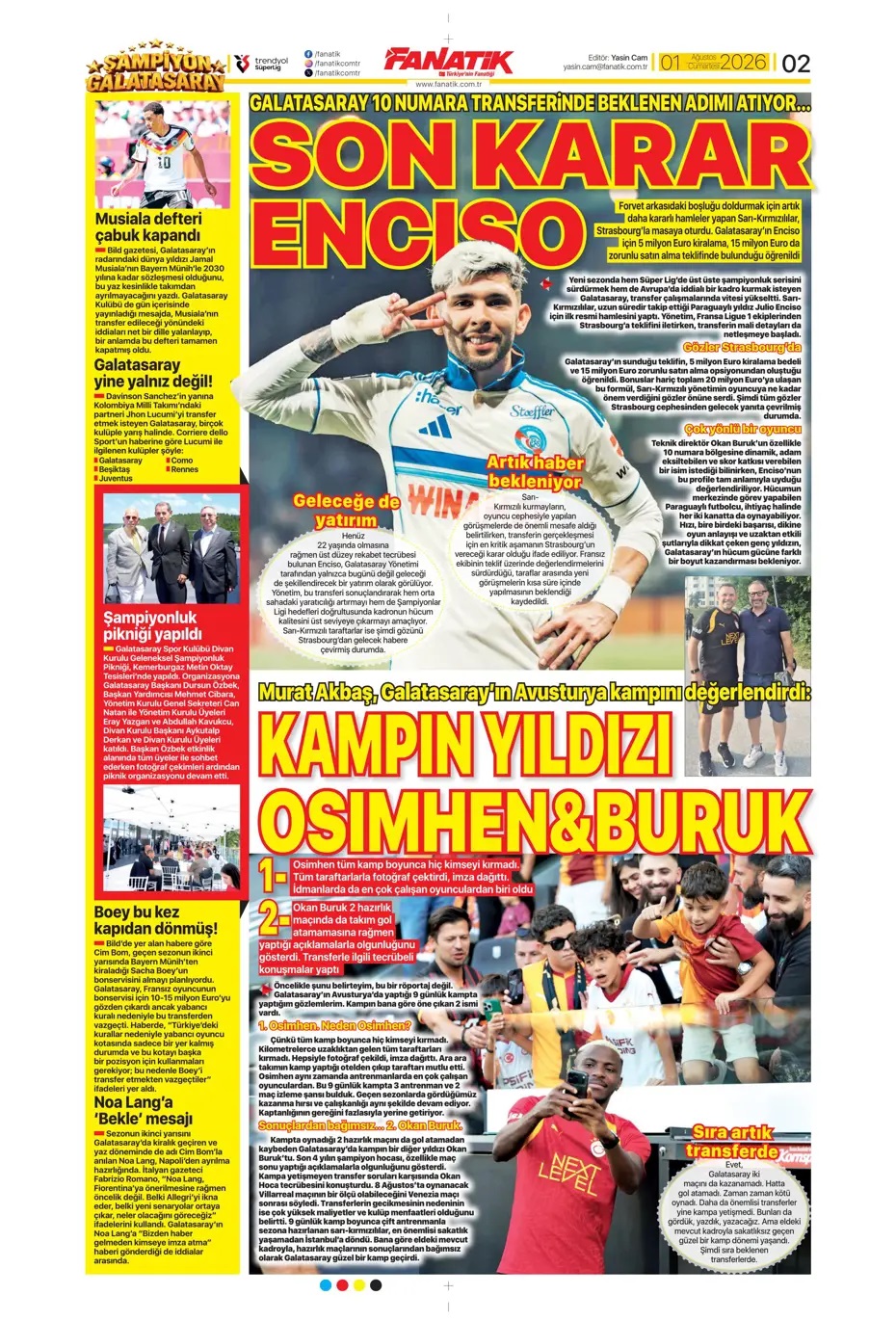 Kaptan dümeni erken aldı! Spor basını bugün ne yazdı? (1 Ağustos) - 3. fotoğraf