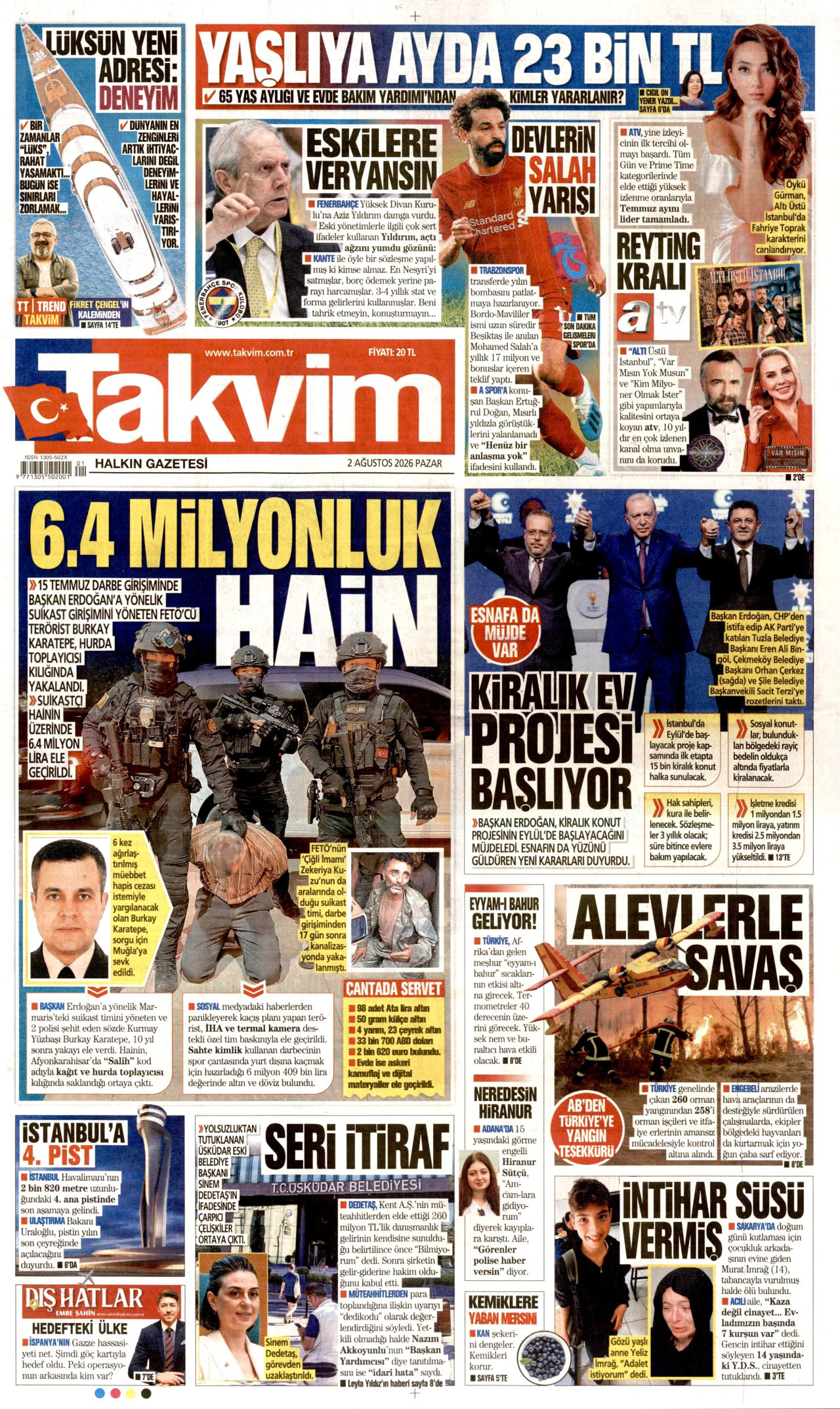 Gazeteler bugün ne yazdı? (2 Ağustos) - 7. fotoğraf