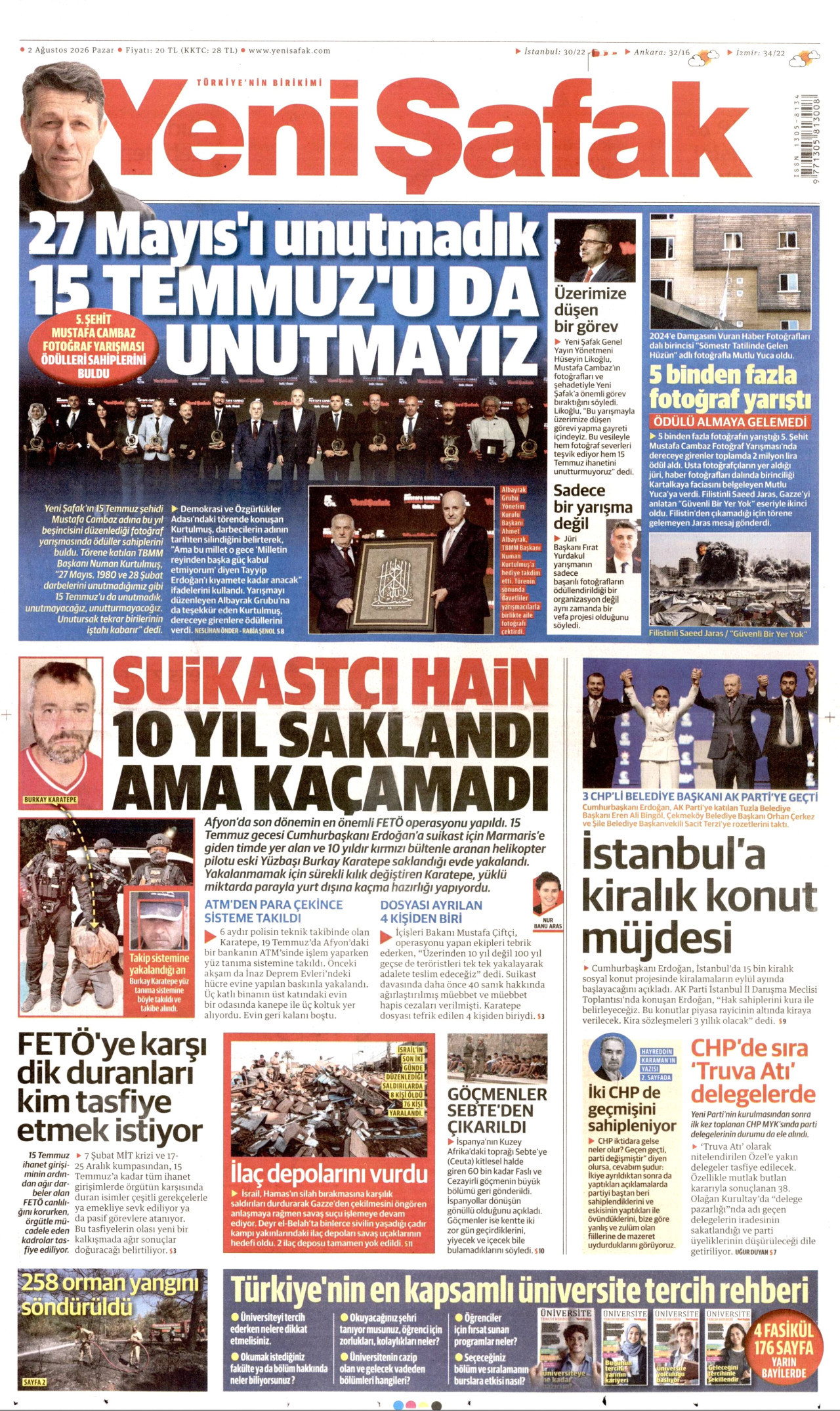 Gazeteler bugün ne yazdı? (2 Ağustos) - 10. fotoğraf