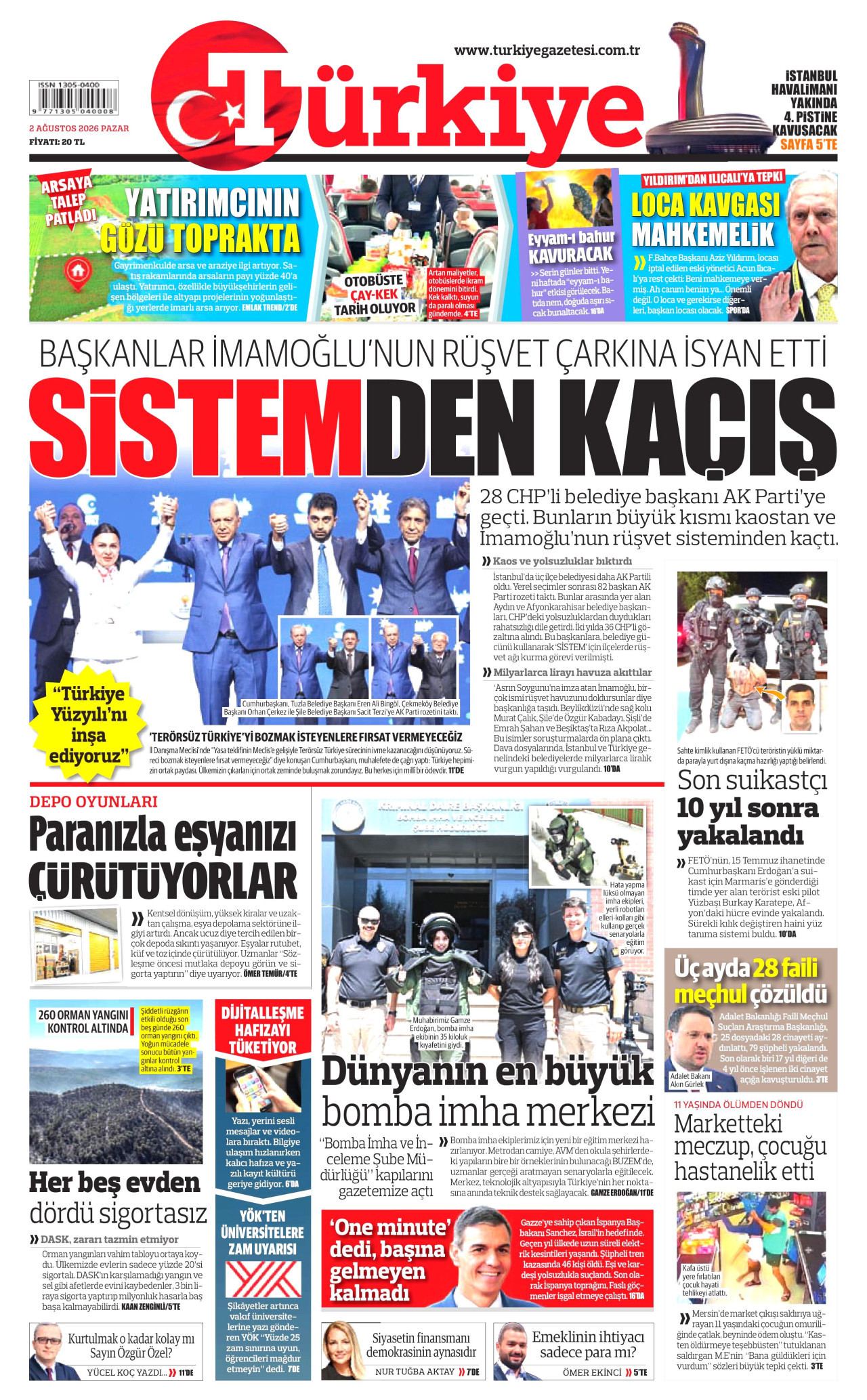 Gazeteler bugün ne yazdı? (2 Ağustos) - 4. fotoğraf