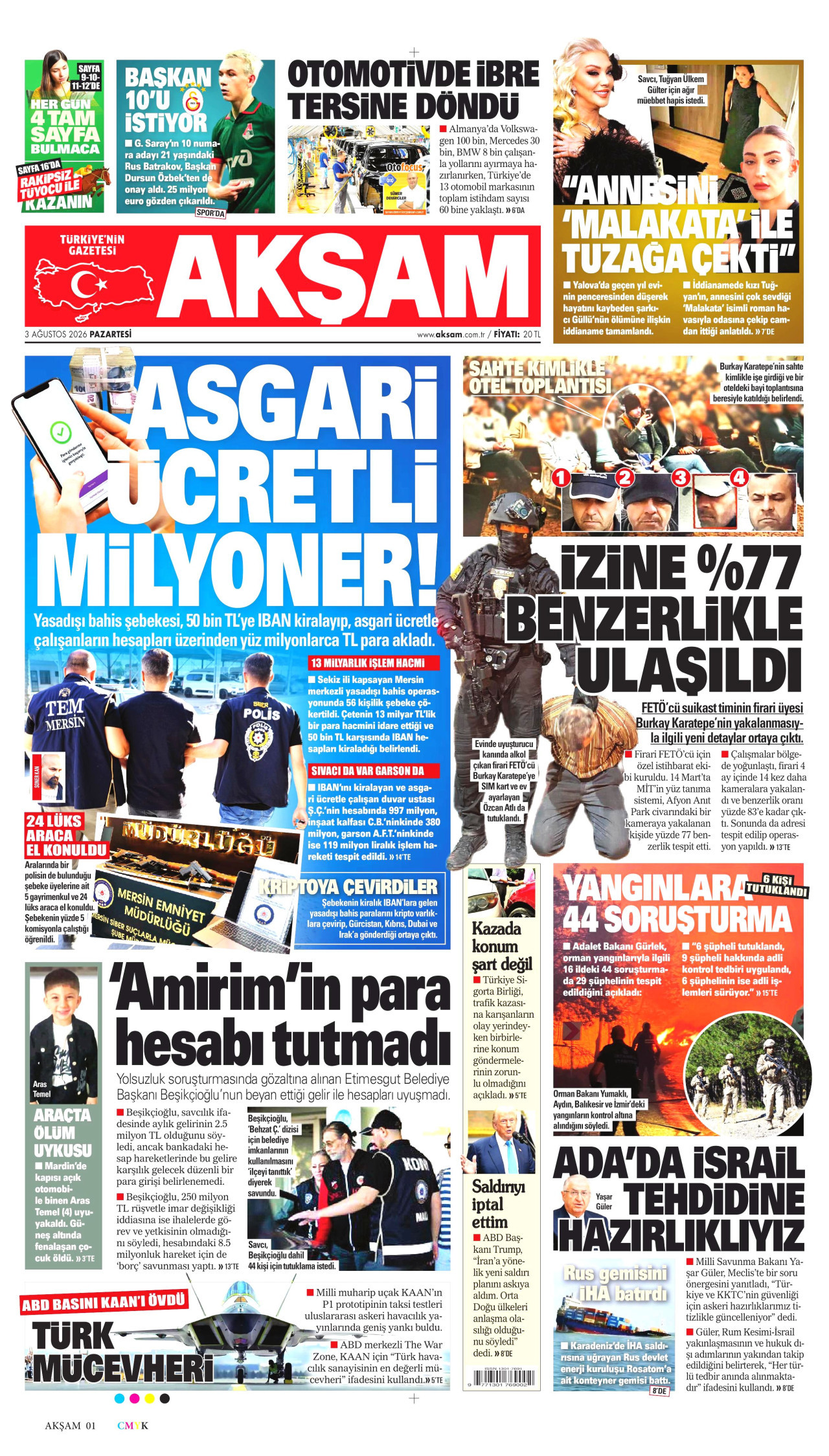 Gazeteler bugün ne yazdı? (3 Ağustos) - 9. fotoğraf