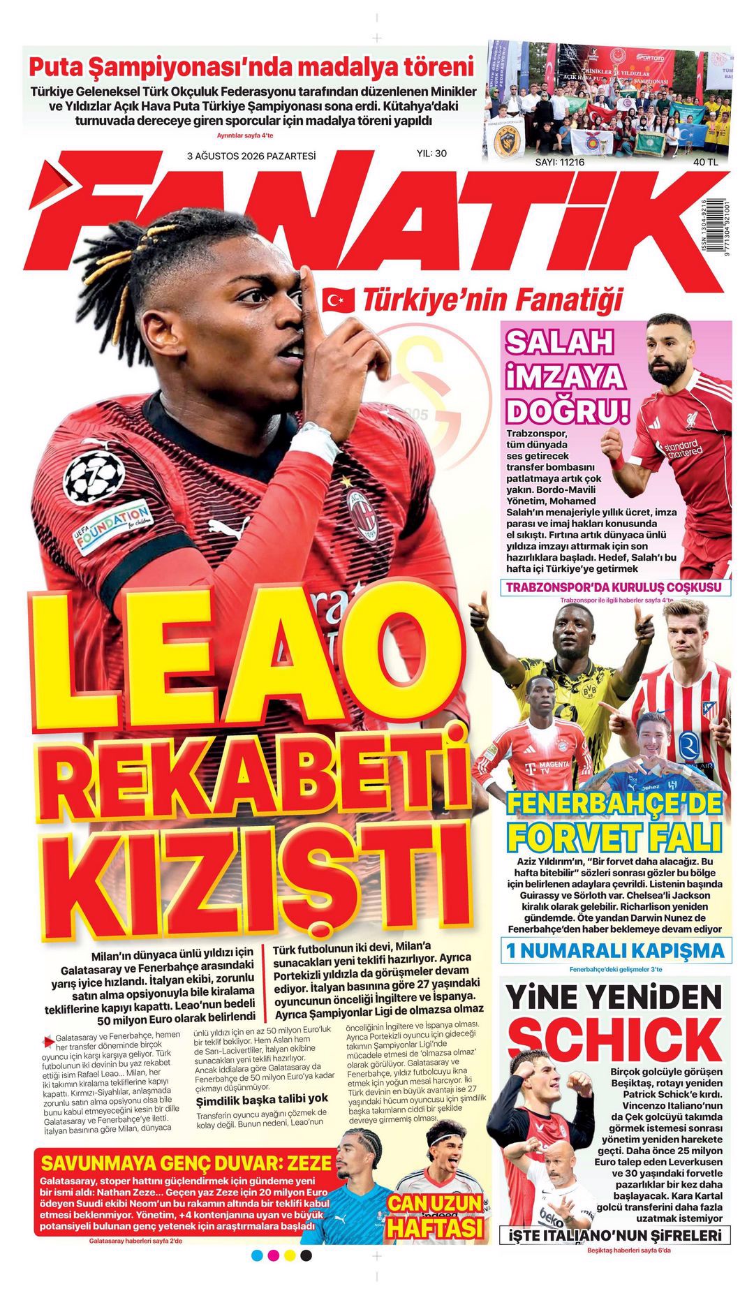 Leao rekabeti kızıştı | Spor manşetleri - 1. fotoğraf