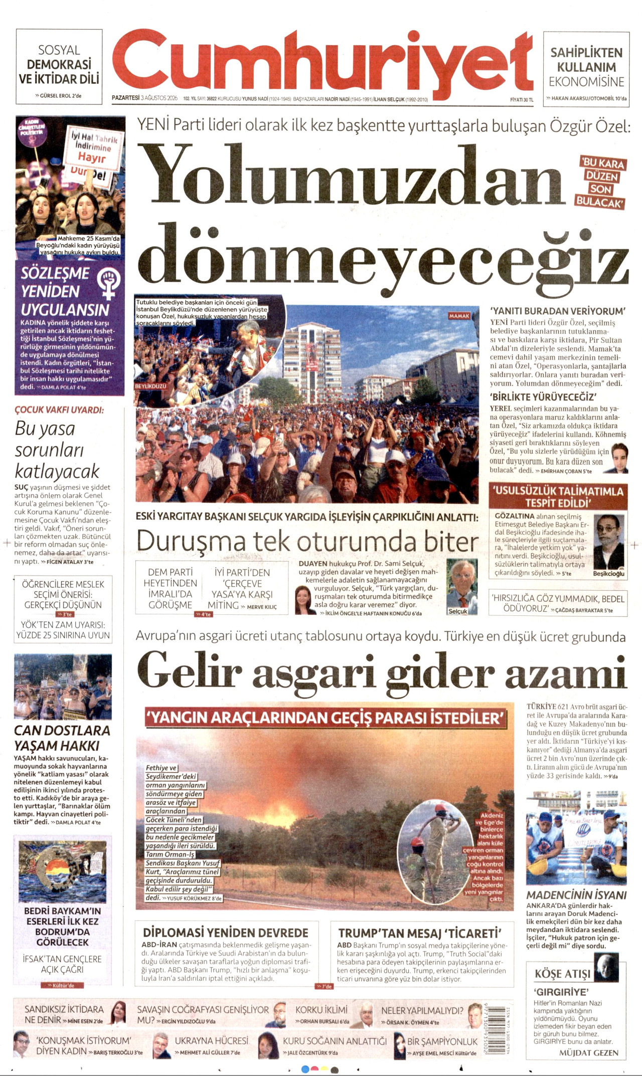 Gazeteler bugün ne yazdı? (3 Ağustos) - 2. fotoğraf